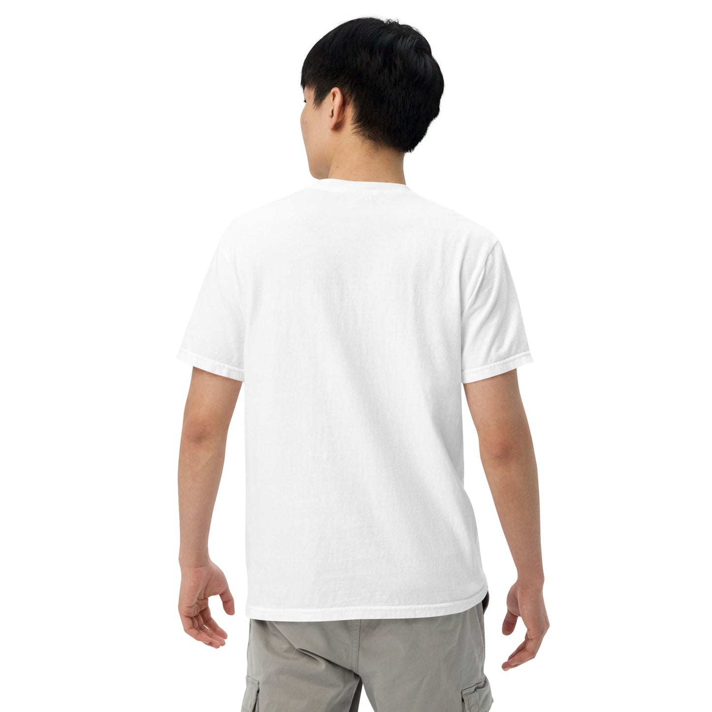Stylish Chad flag t-shirt laid flat, 3X large, brick