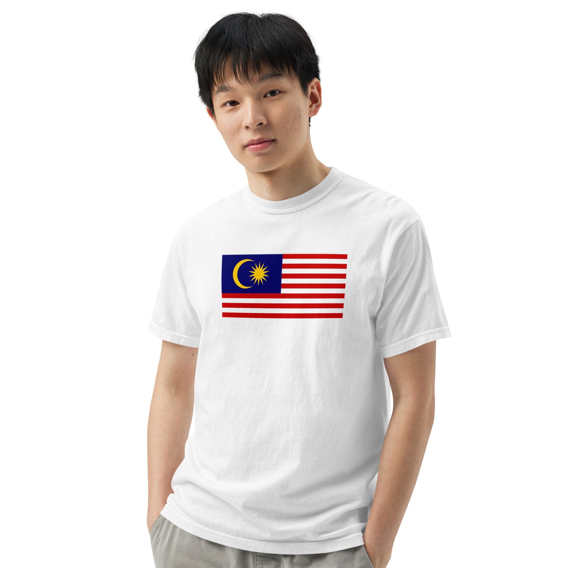 Malaysia heritage shirt, true navy, size large