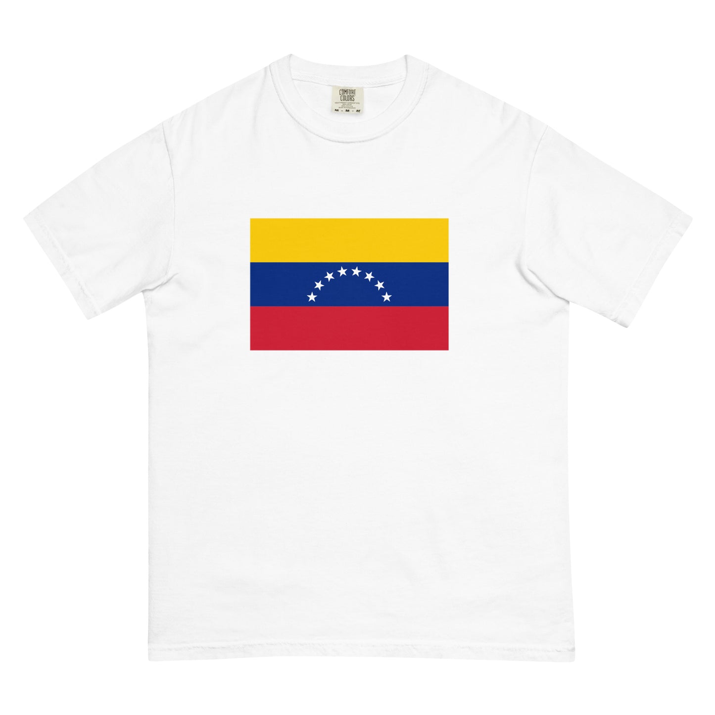 Flag tee representing Venezuela in black, 4X large