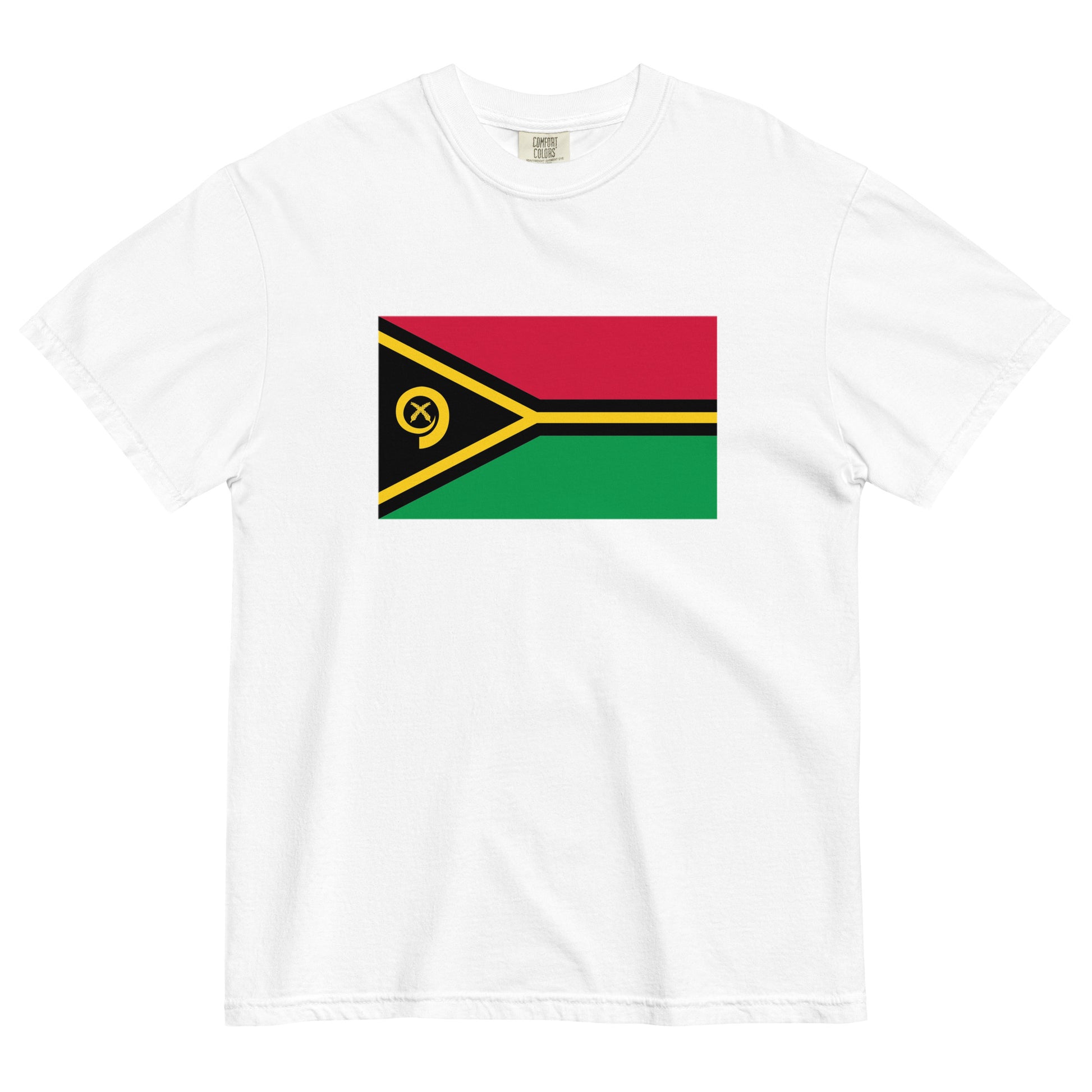 Vanuatu flag shirt in true navy, size medium
