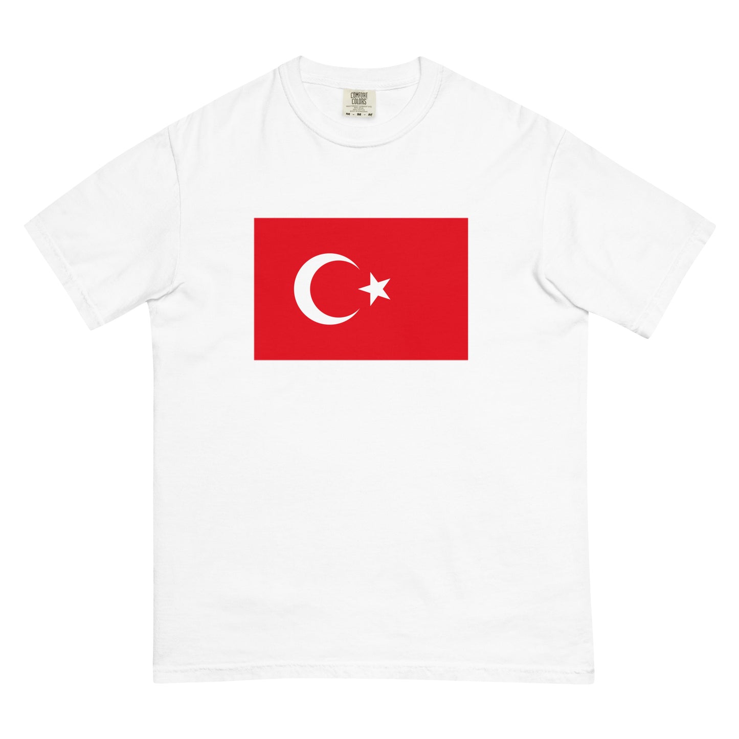 black shirt with Turkey flag design, small