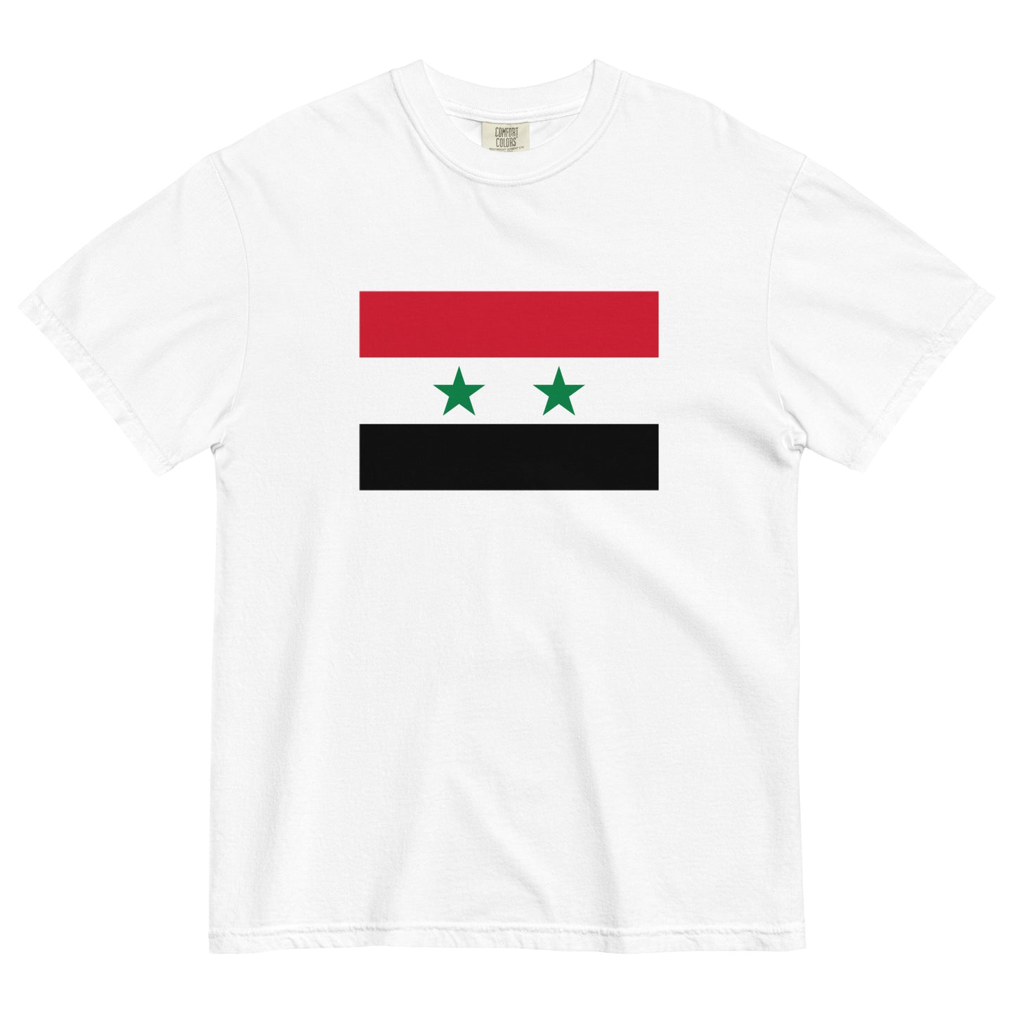 Syria flag shirt in true navy, size extra large