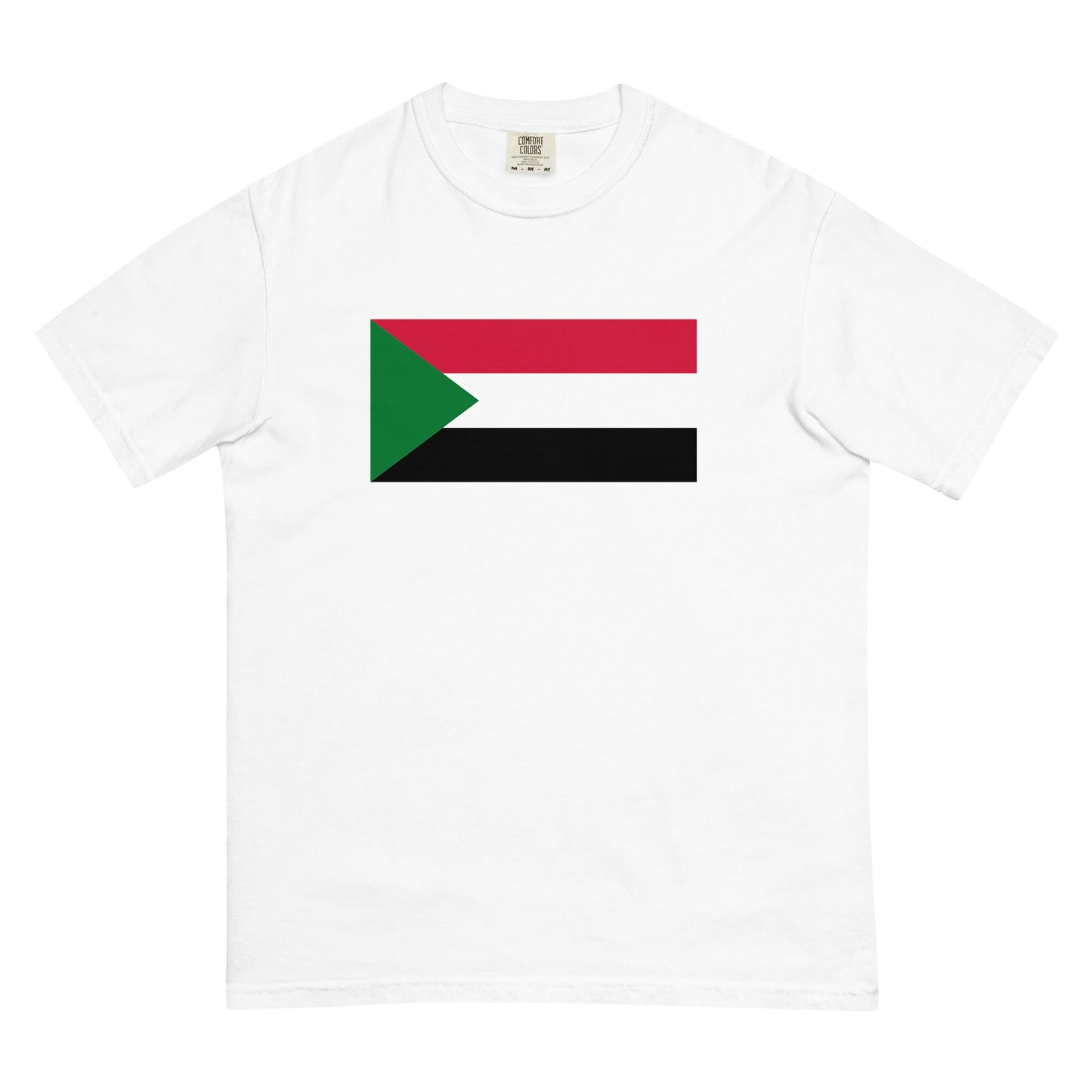 Bold Sudan 1 flag design tee in black, 3X large