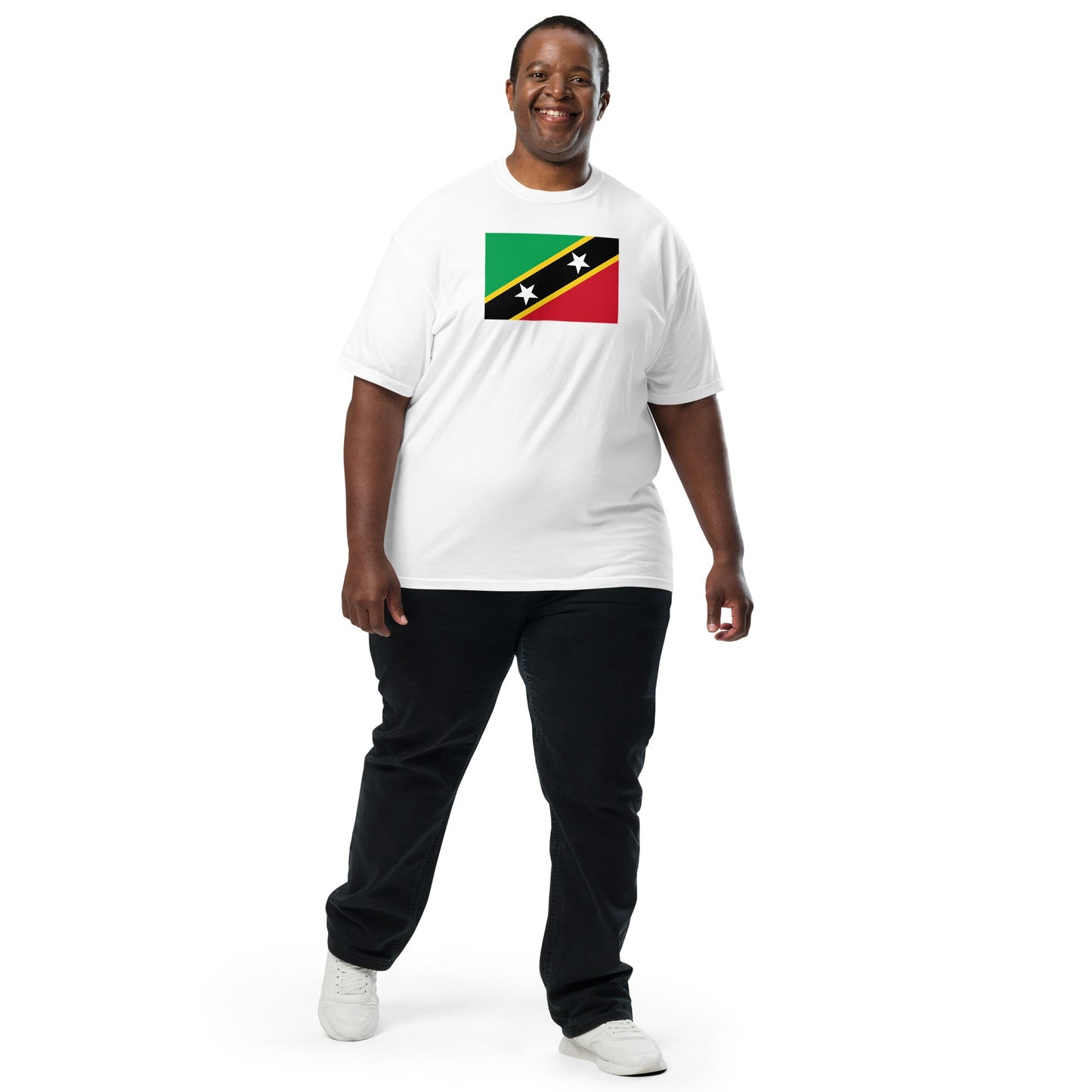 Saint Kitts And Nevis heritage shirt, black, size 4X large