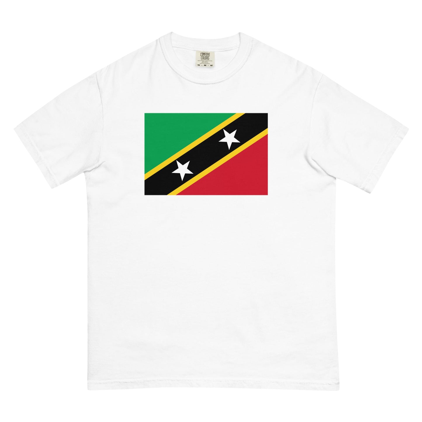 Saint Kitts And Nevis flag shirt in brick, size medium