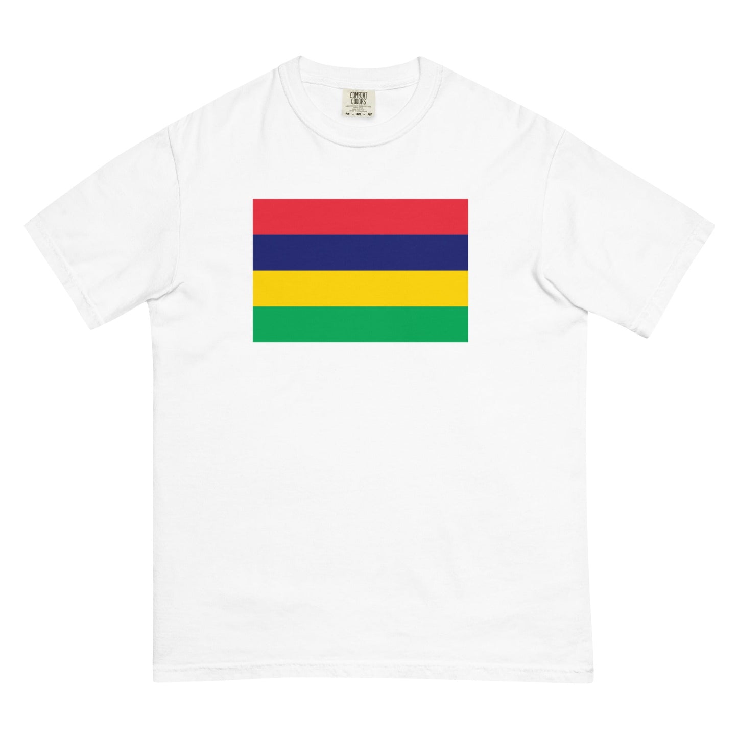 Flat lay of true navy Mexico flag tee, 4X large size