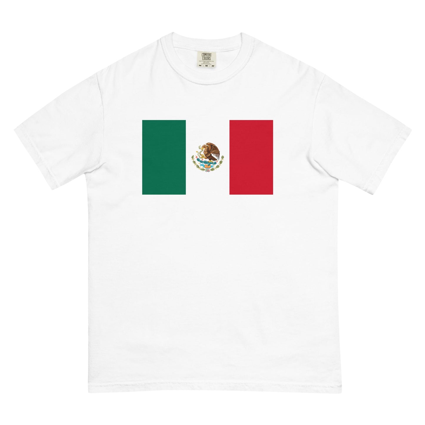 Bold Mexico 1 flag design tee in grape, extra large