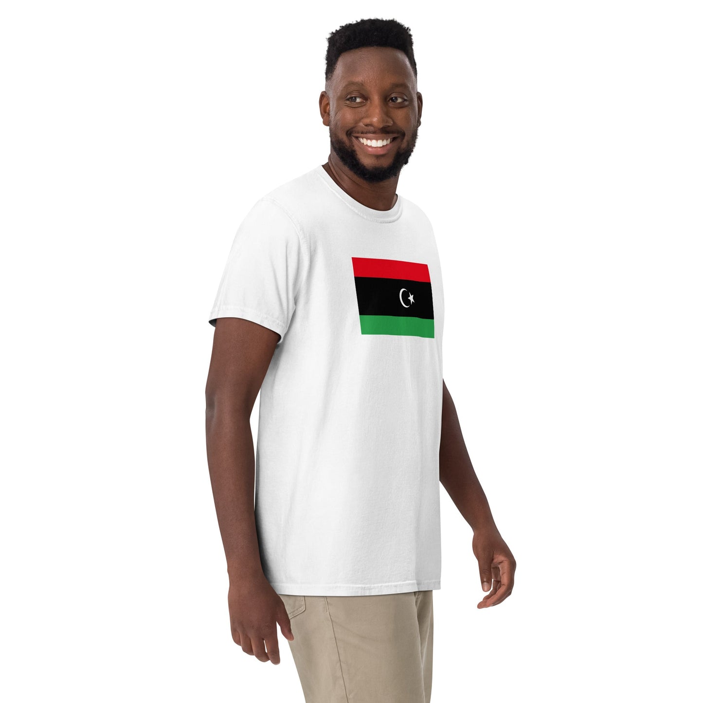 Flag tee representing Libya in true navy, 2X large