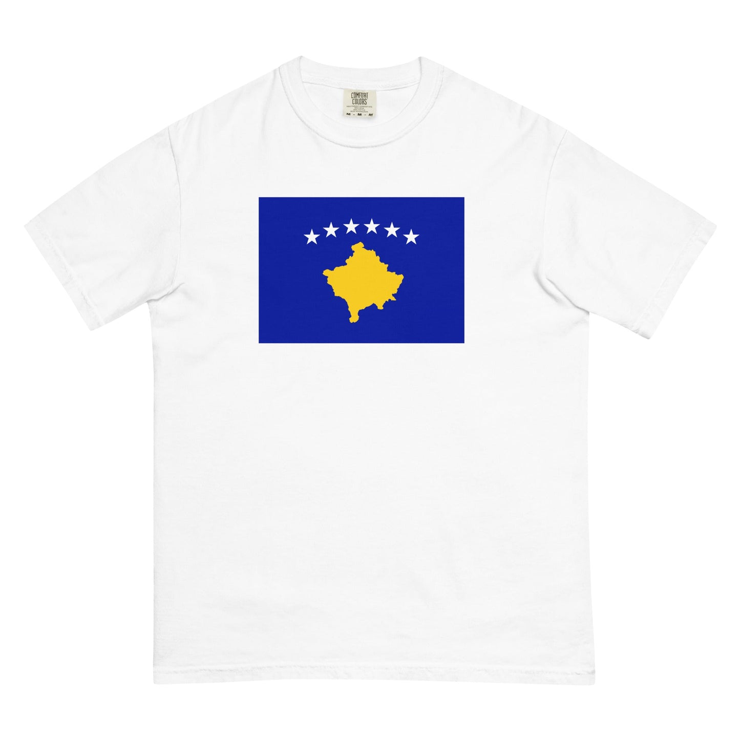 Kosovo 1 flag shirt in berry, size small