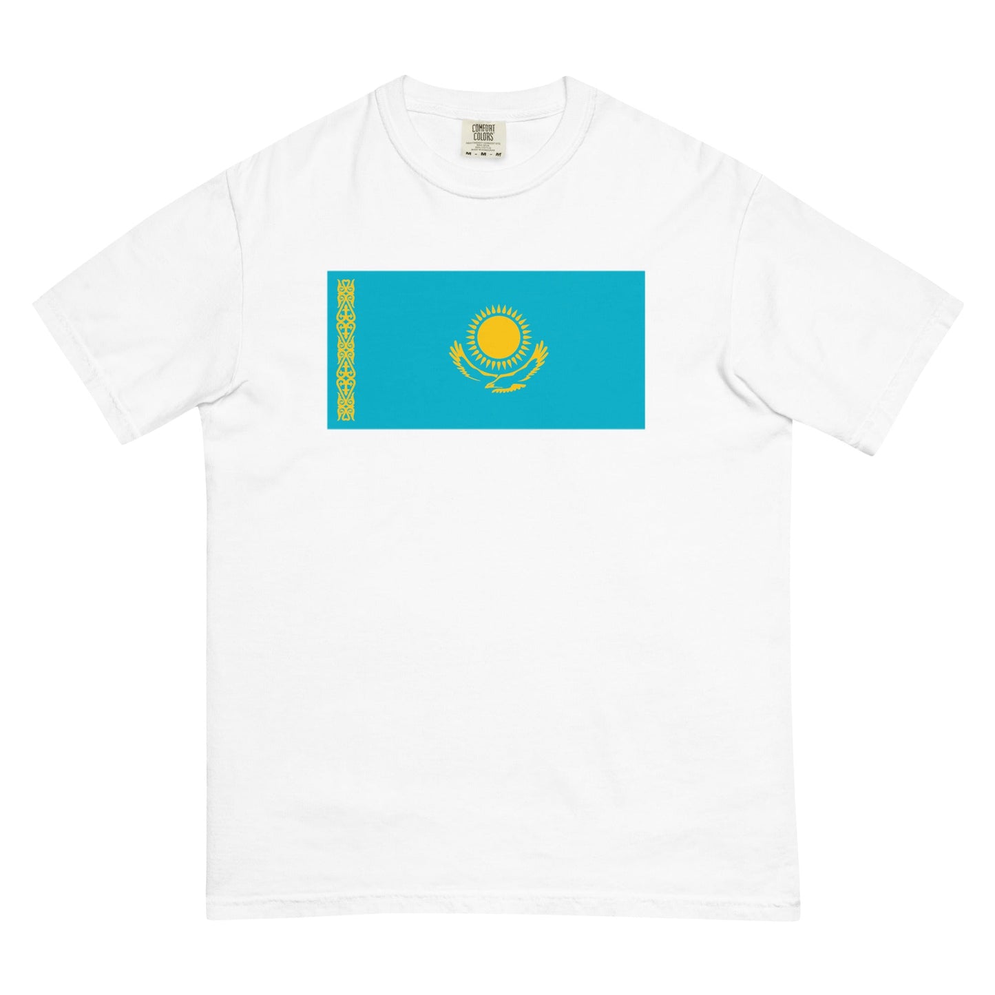 Kazakhstan pride shirt in crimson – unisex, large