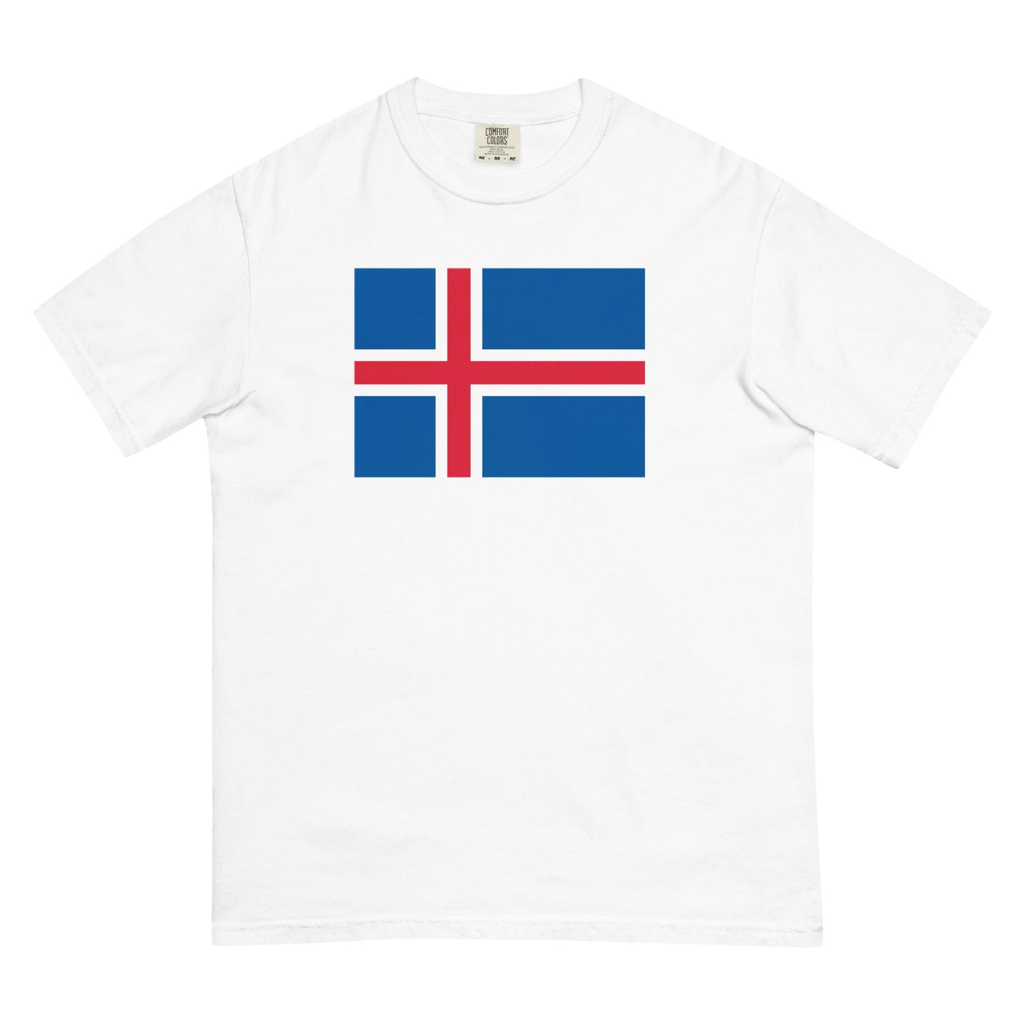 blue spruce shirt with Iceland flag design, 4X large