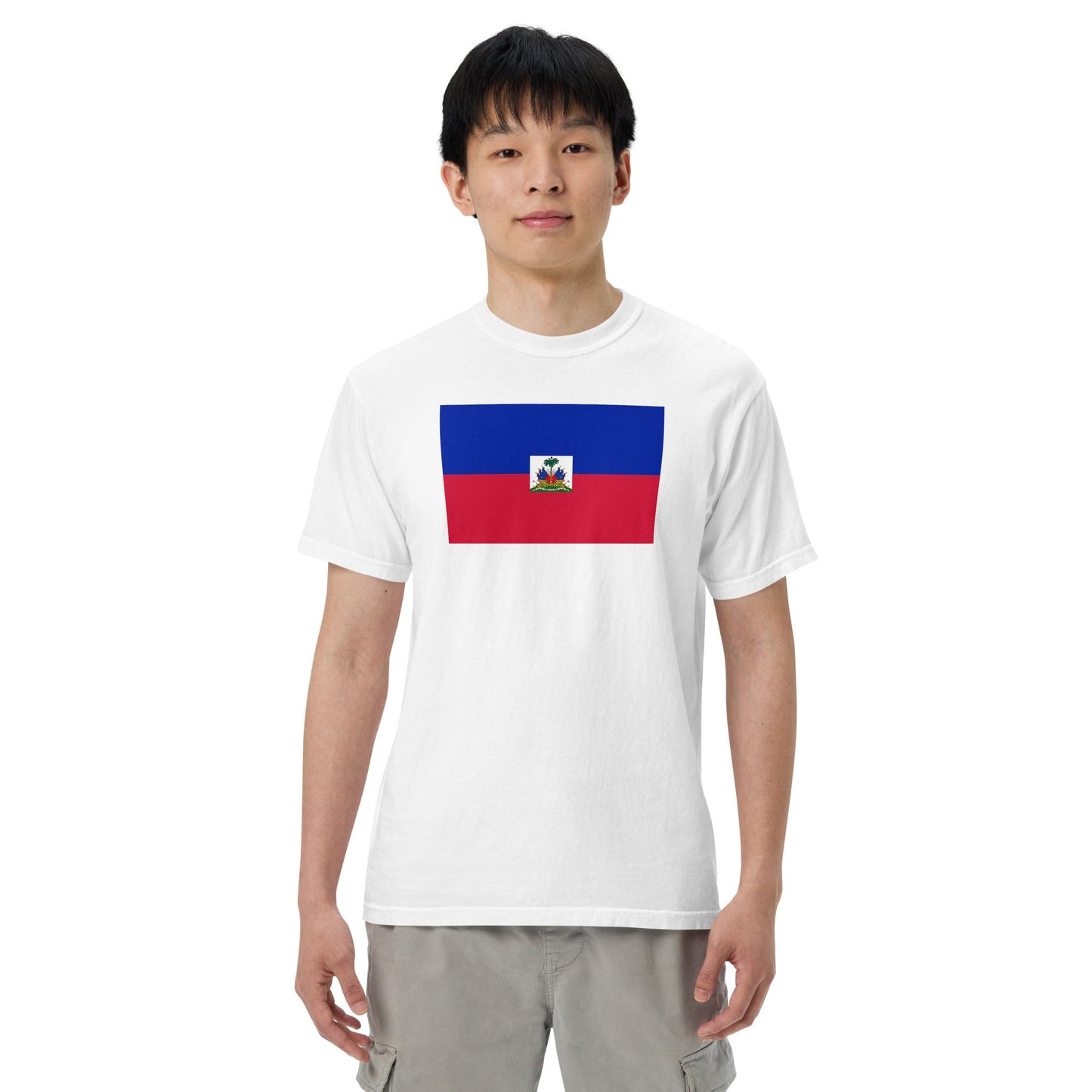 Flag tee representing Haiti in hemp, 3X large