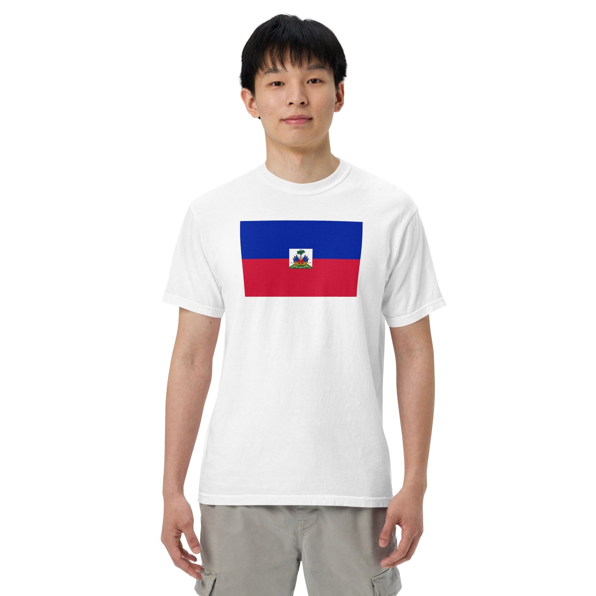Flag tee representing Haiti in hemp, 3X large