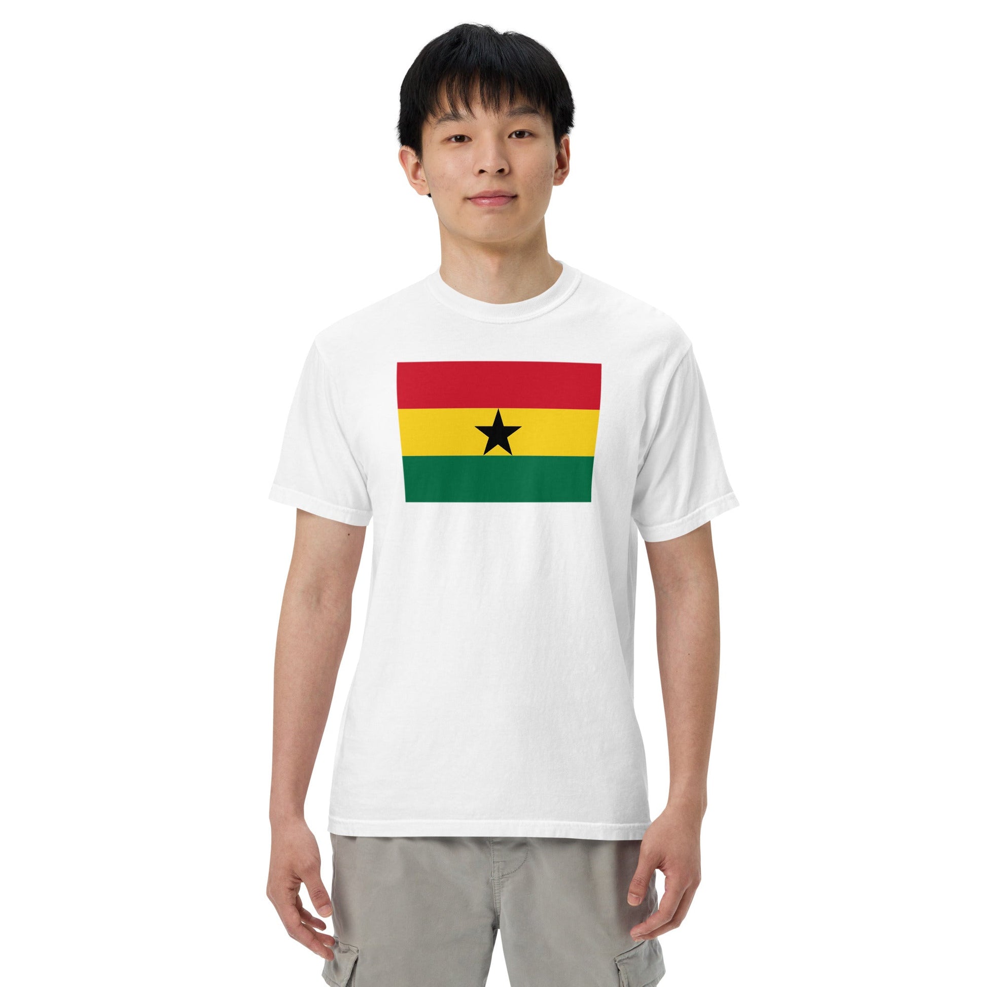 Ghana flag shirt in true navy, size extra large