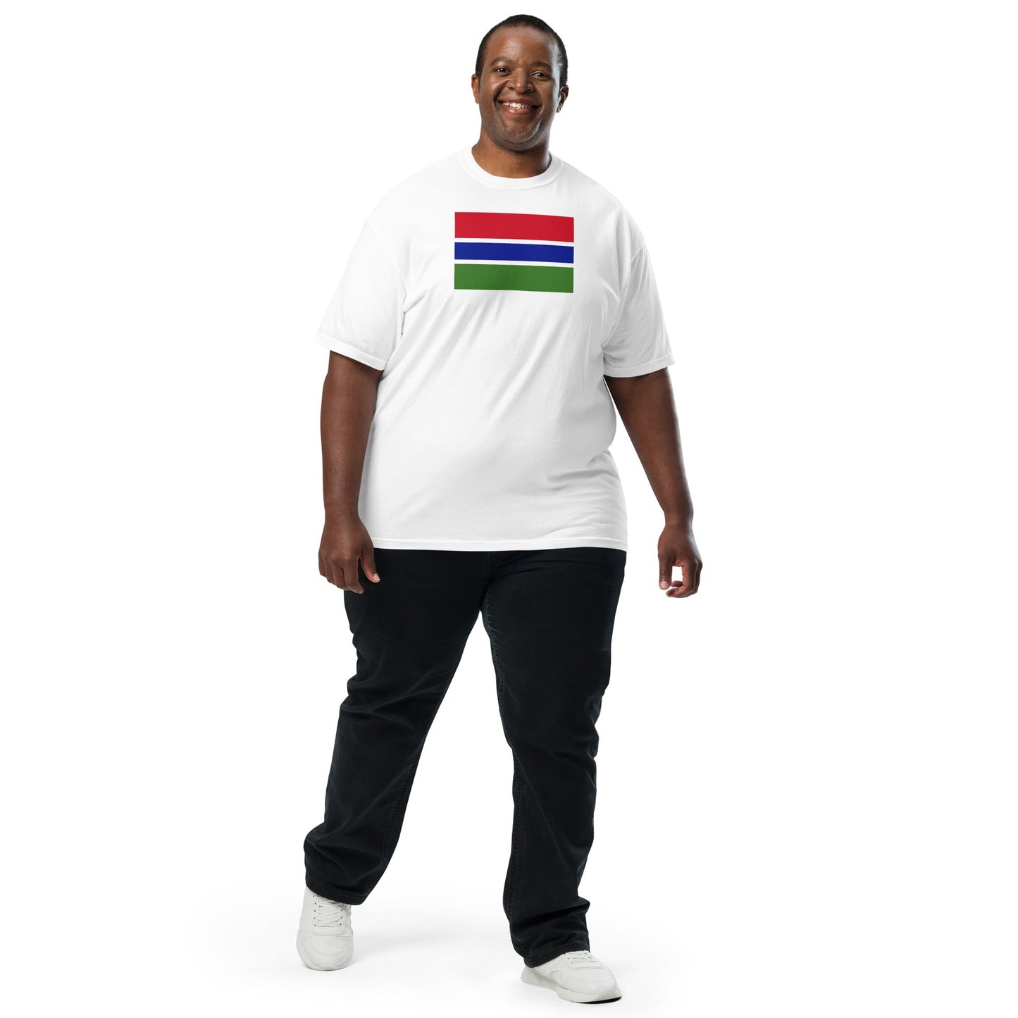 Gambia heritage shirt, brick, size 3X large