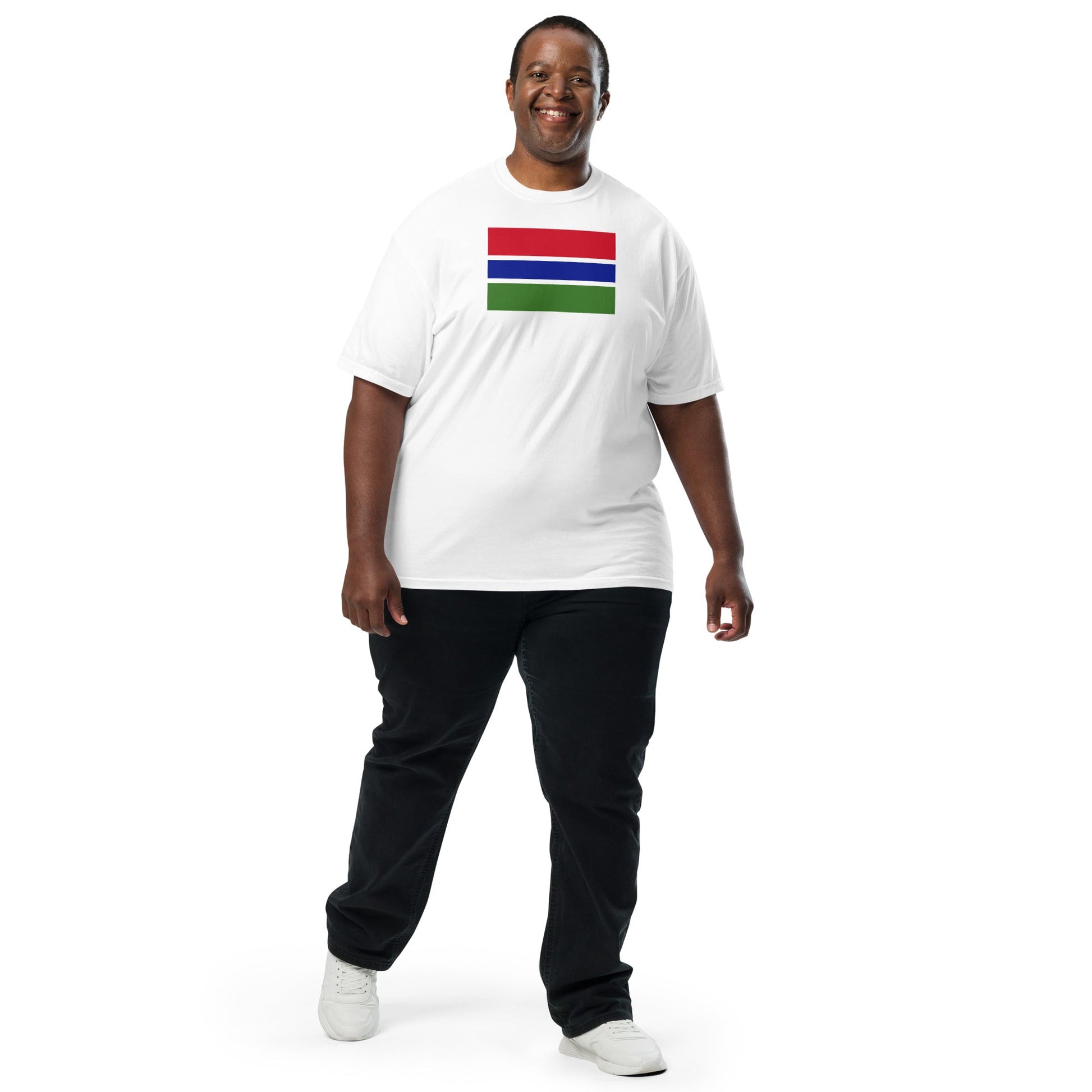 Gambia heritage shirt, brick, size 3X large