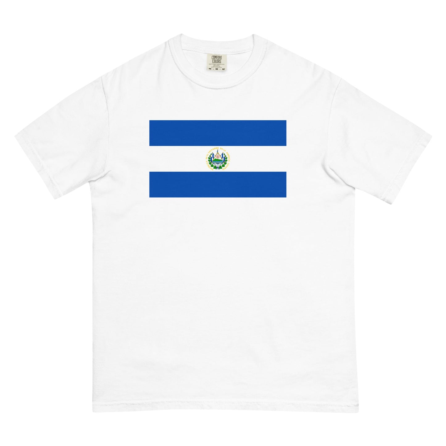 yam shirt with El Salvador flag design, 2X large