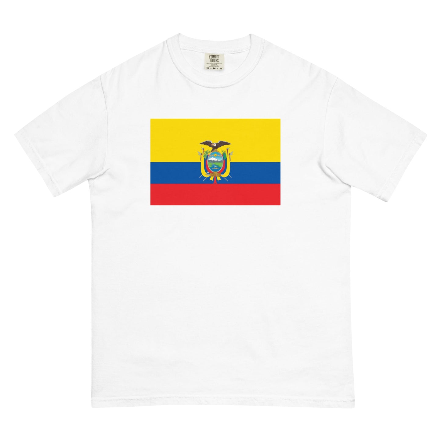 paprika shirt with Ecuador flag design, medium