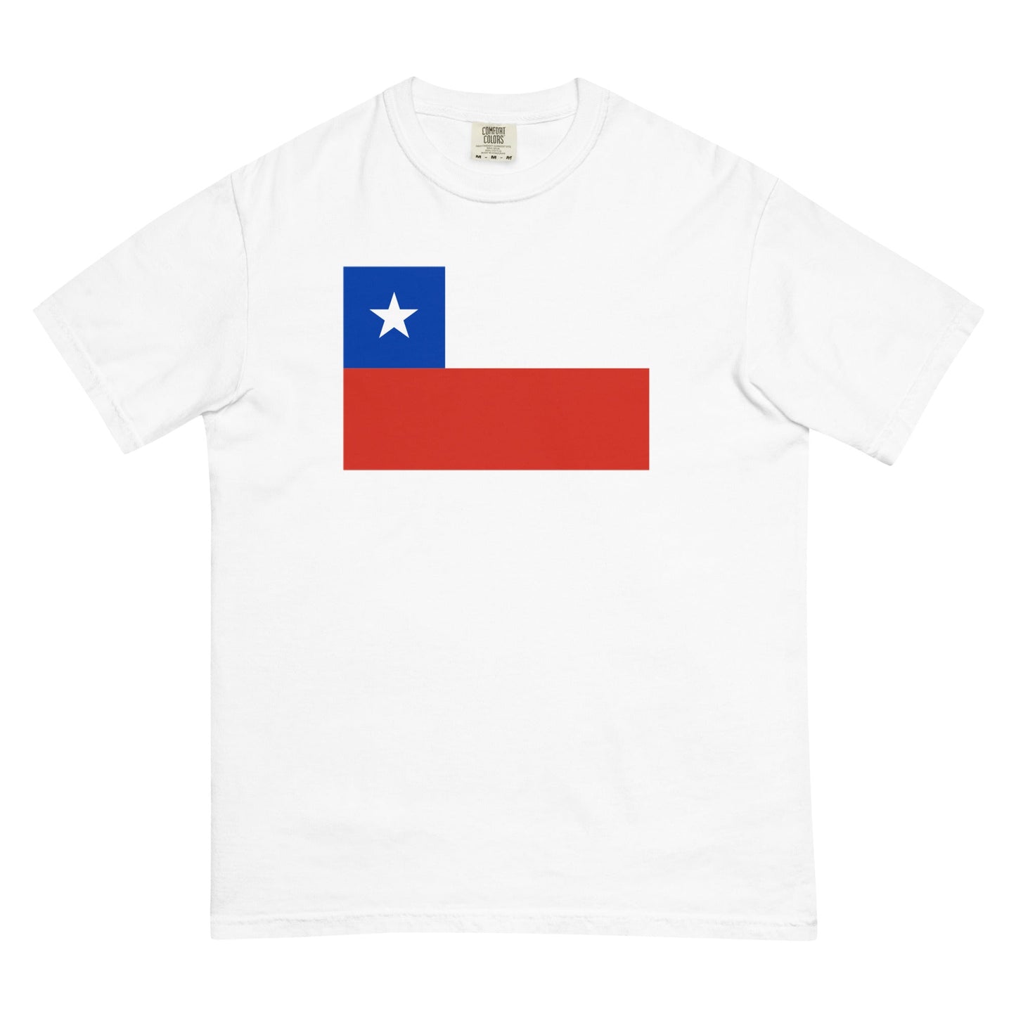 yam shirt with Chile flag design, medium