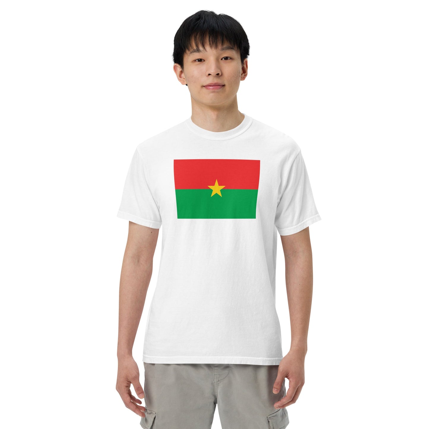 Flag tee representing Burkina Faso in grape, small