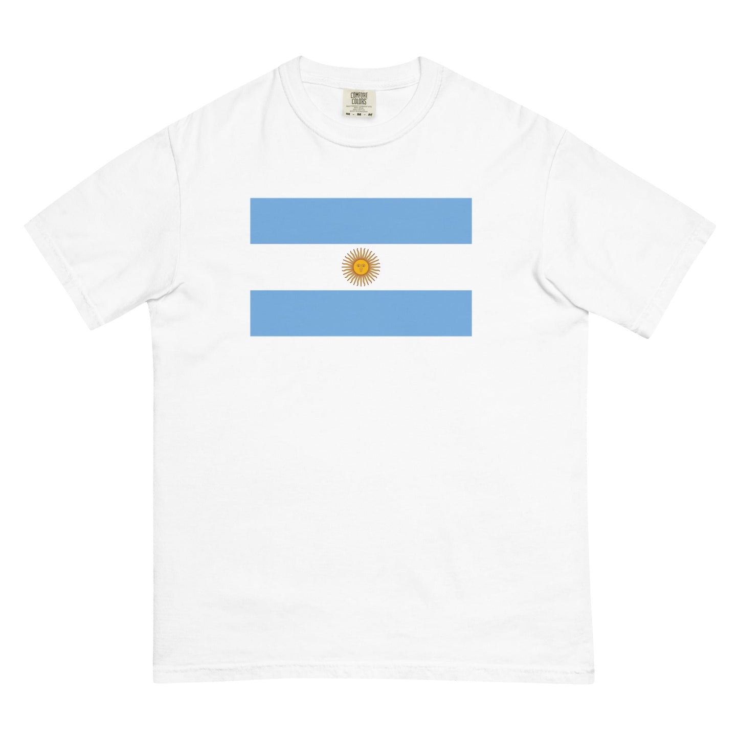 Flag tee representing Argentina in grape, medium