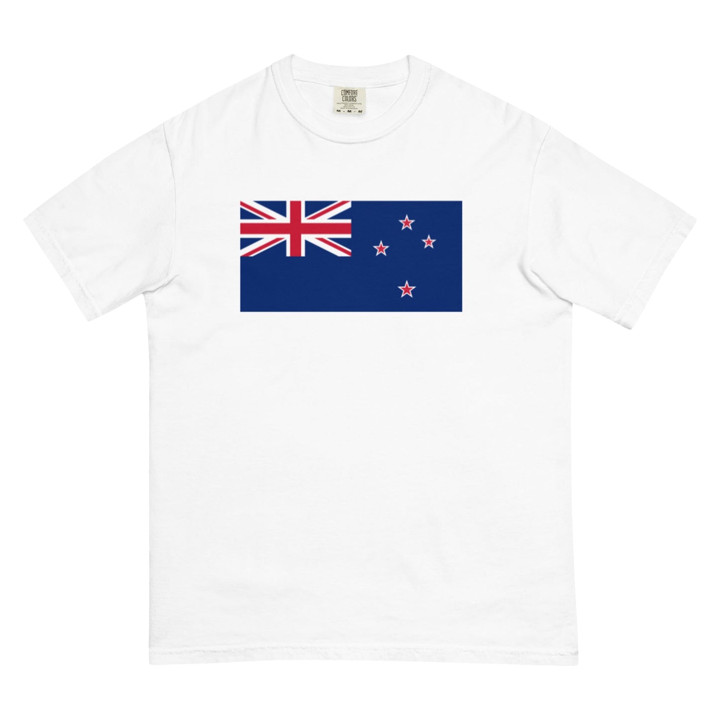 Bold New Zealand 1 flag design tee in yam, 4X large