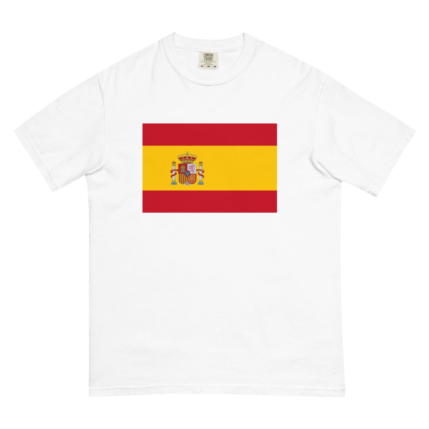 Flag tee representing Spain in grey, small