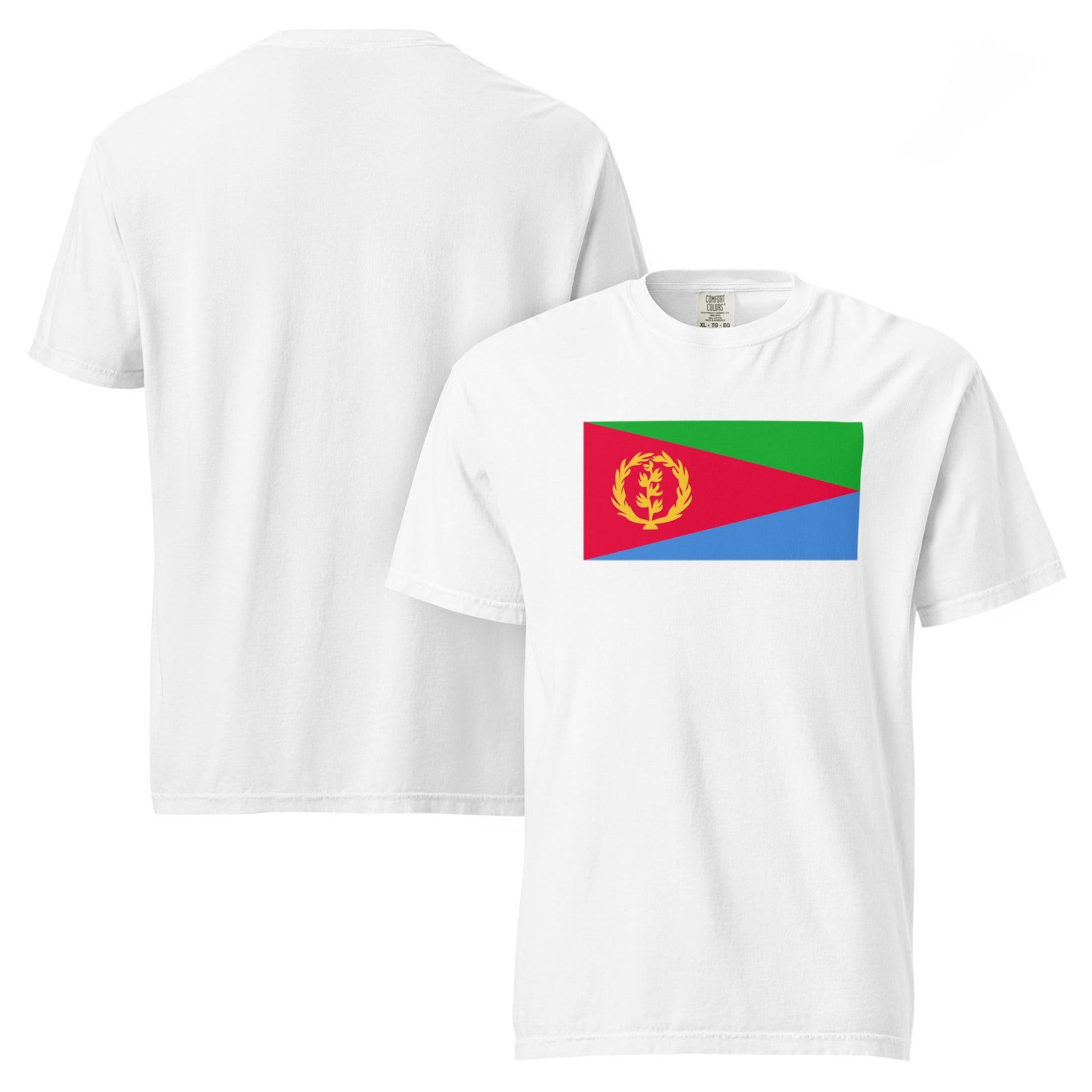 Flag tee representing Eritrea in berry, 3X large