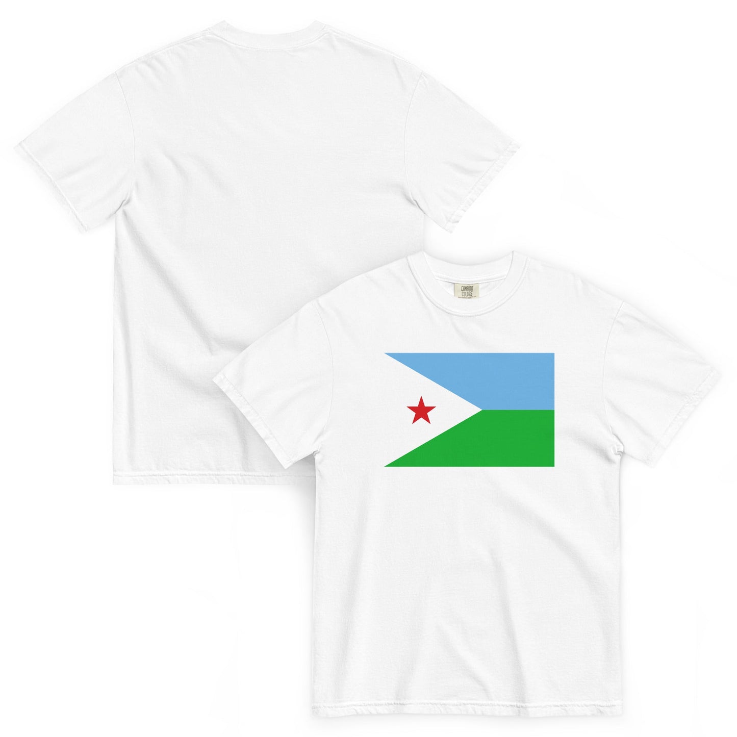 brick flag shirt for Djibouti – size small