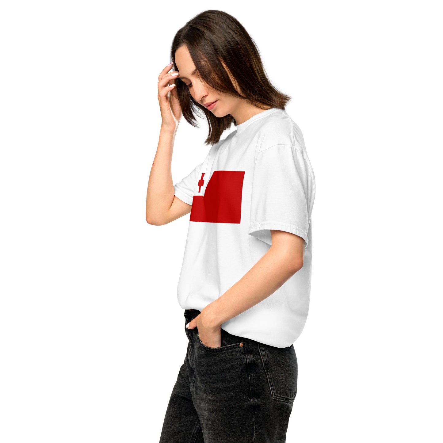 Tonga pride shirt in black – unisex, large