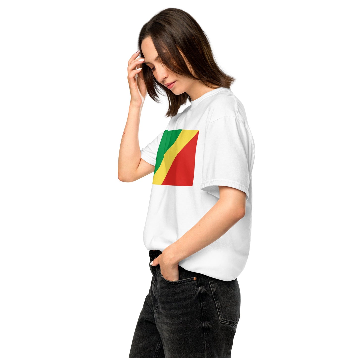 Congo Congo Brazzaville pride shirt in black – unisex, large
