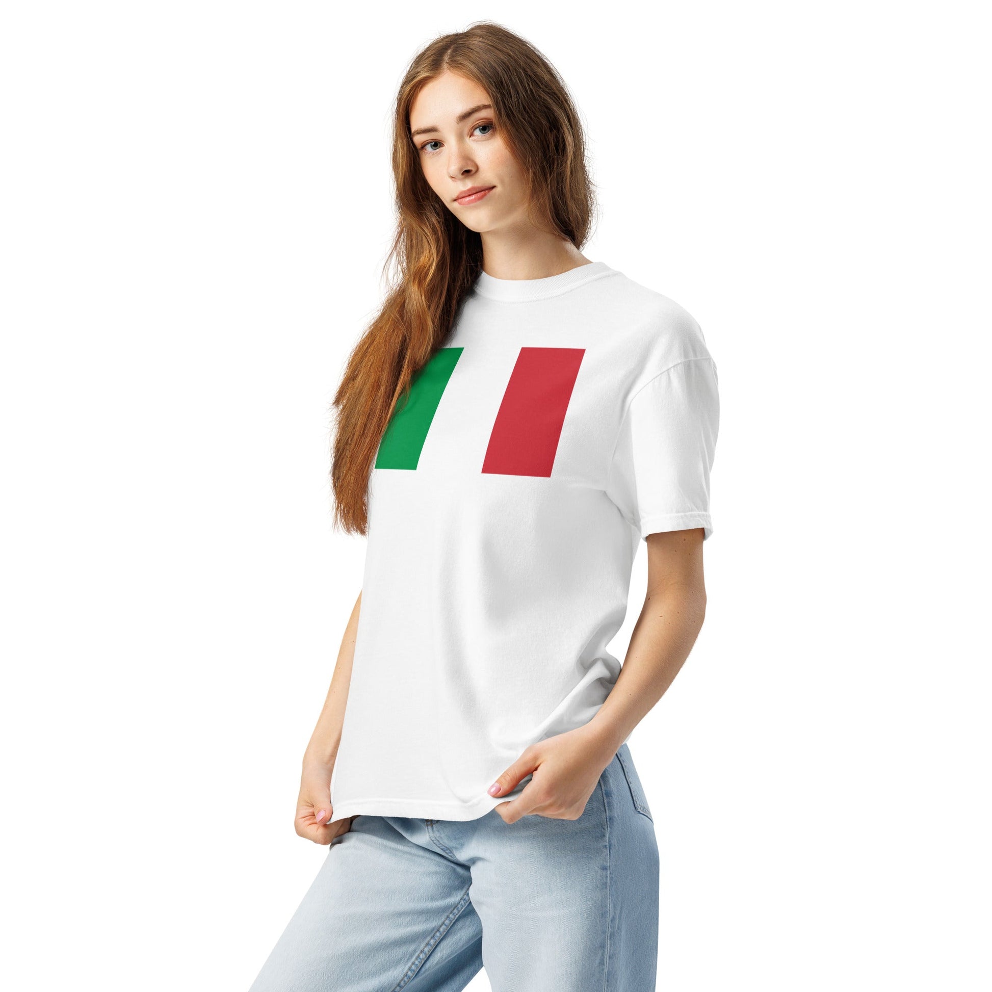 Flag tee representing Italy in berry, 2X large