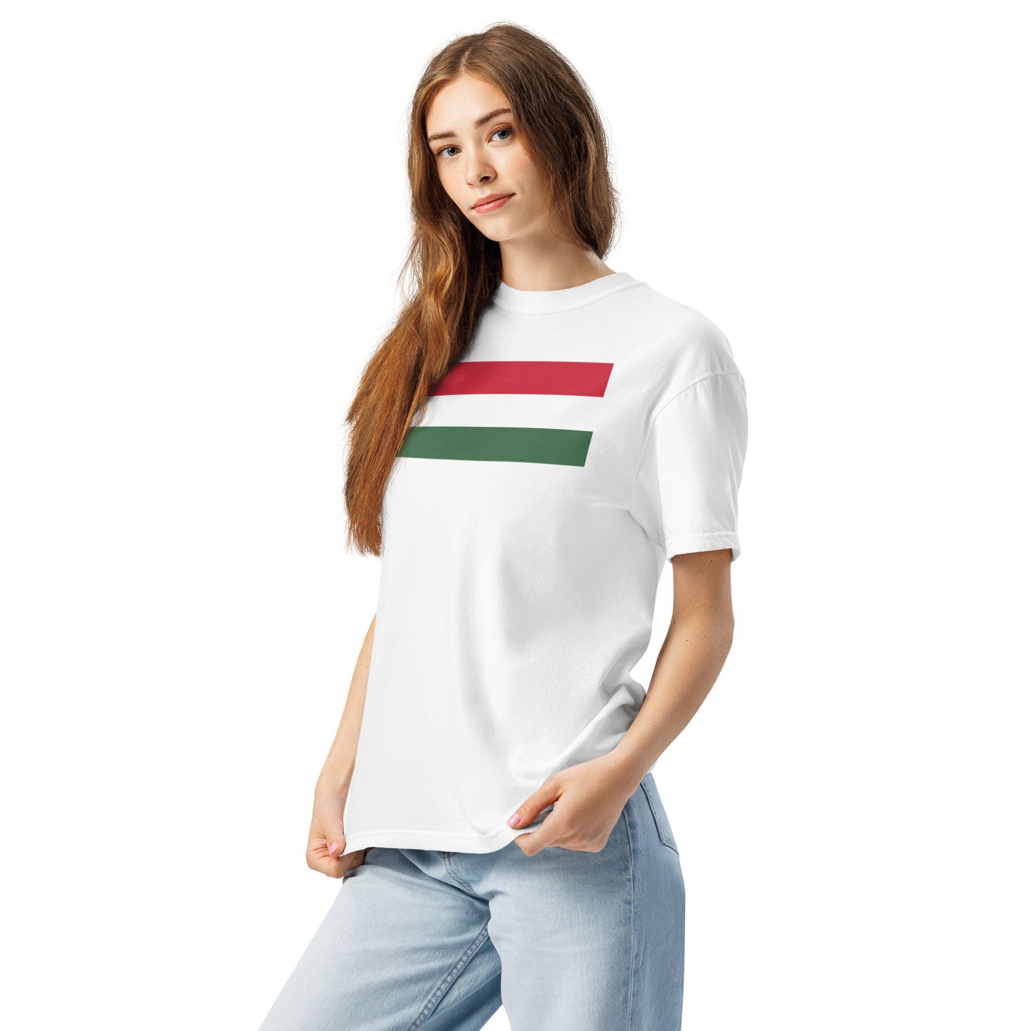 Iceland 1 flag shirt in blue spruce, size extra large