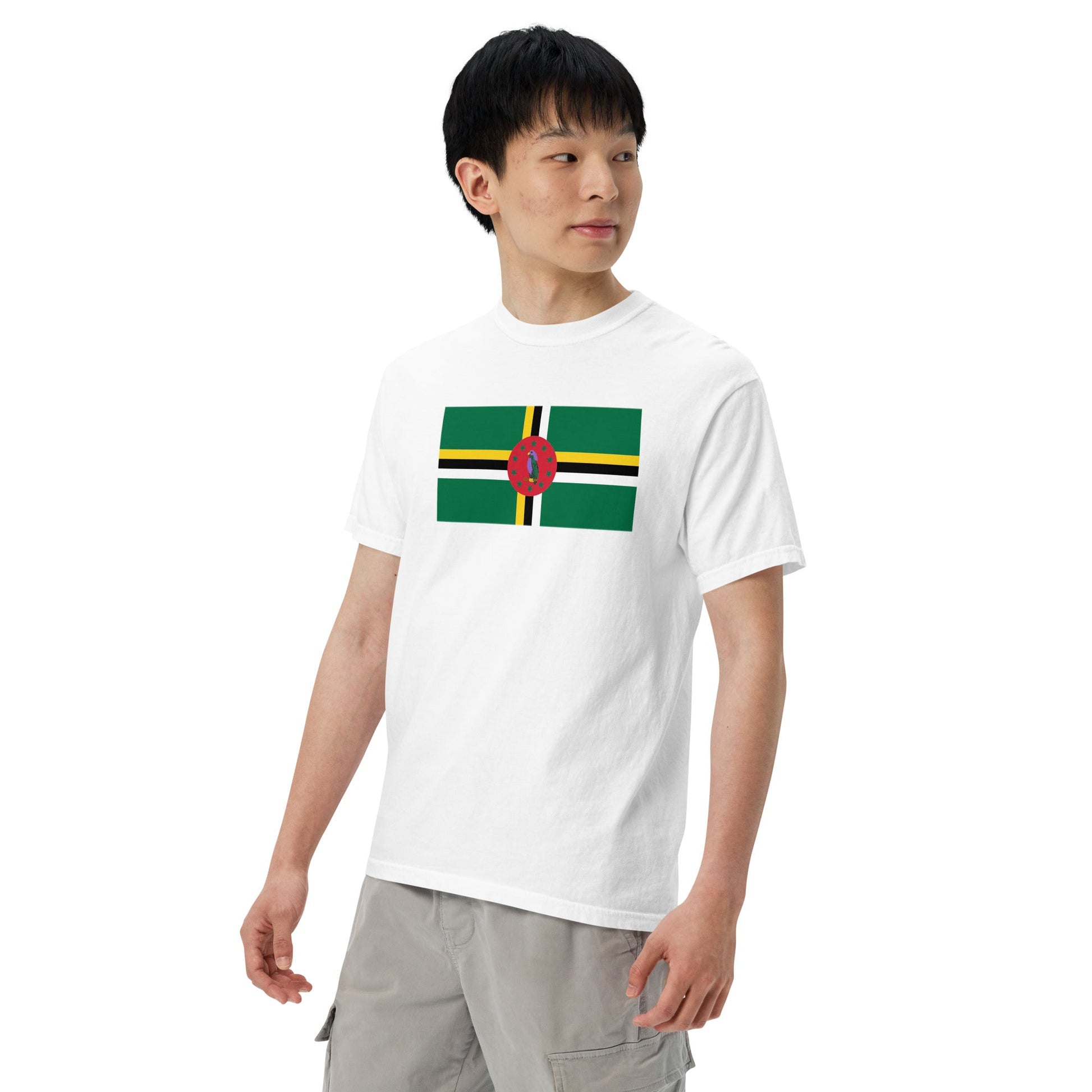 Dominica 1 pride shirt in true navy – unisex, extra large