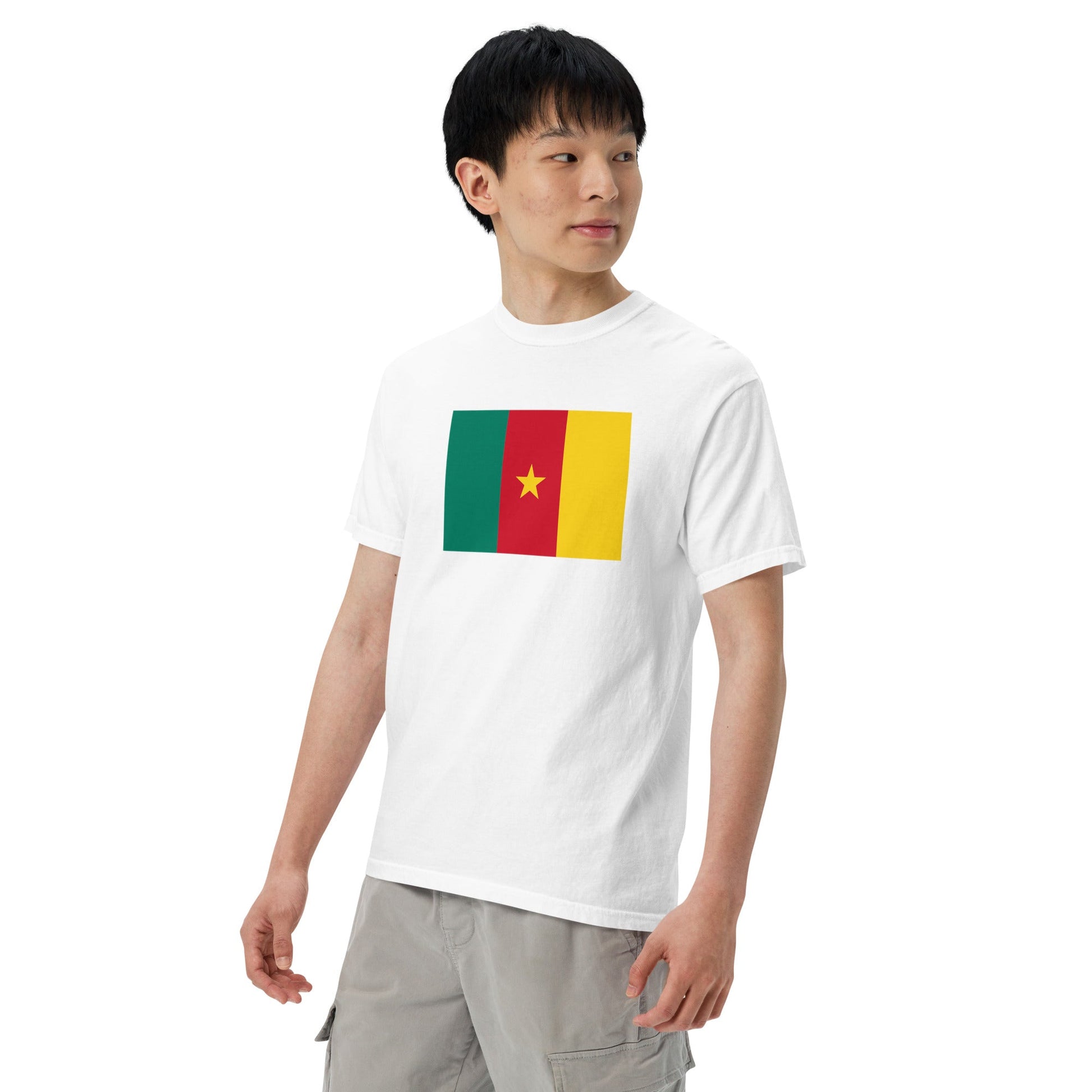 brick shirt with Cameroon flag design, small