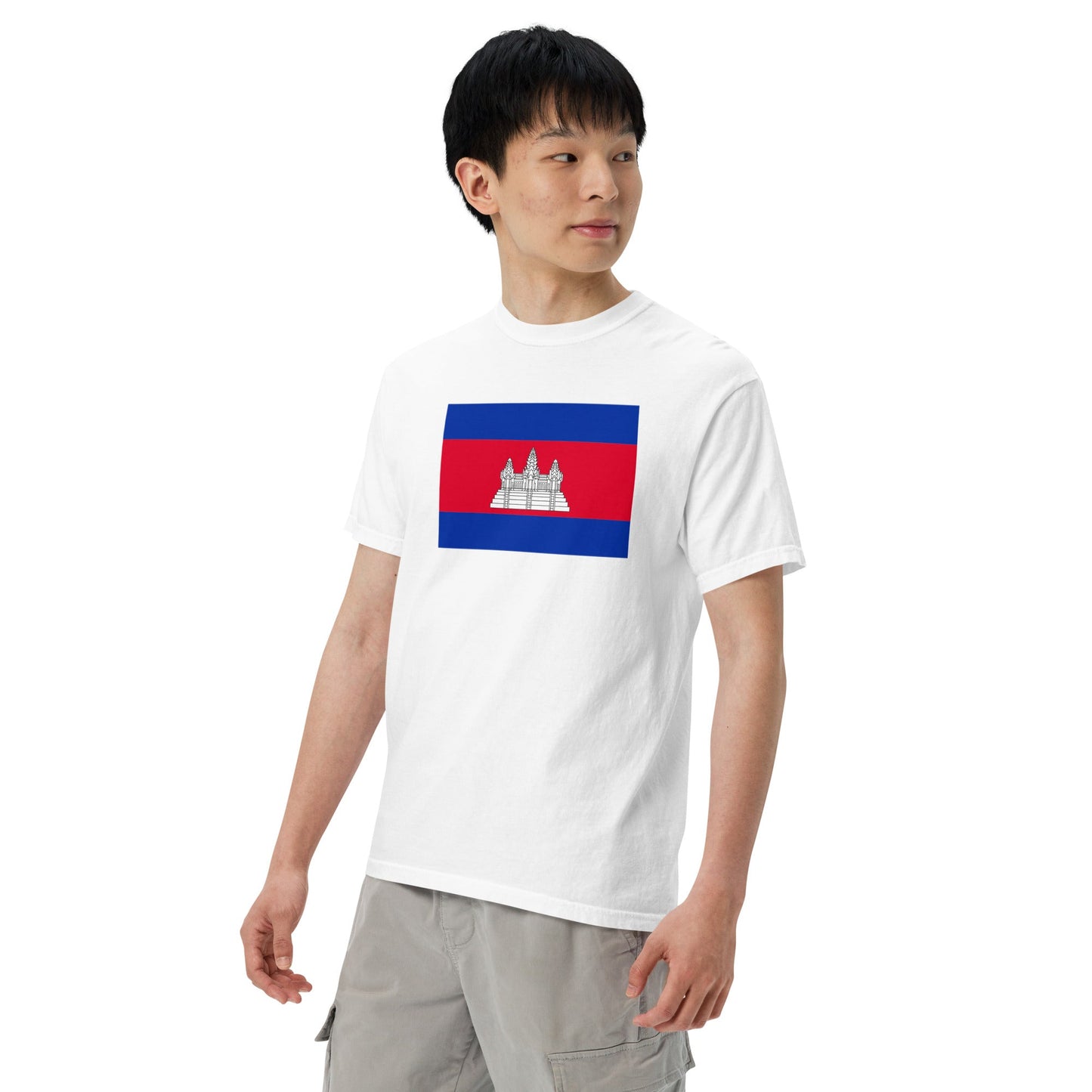 Cambodia national shirt, extra large, in true navy