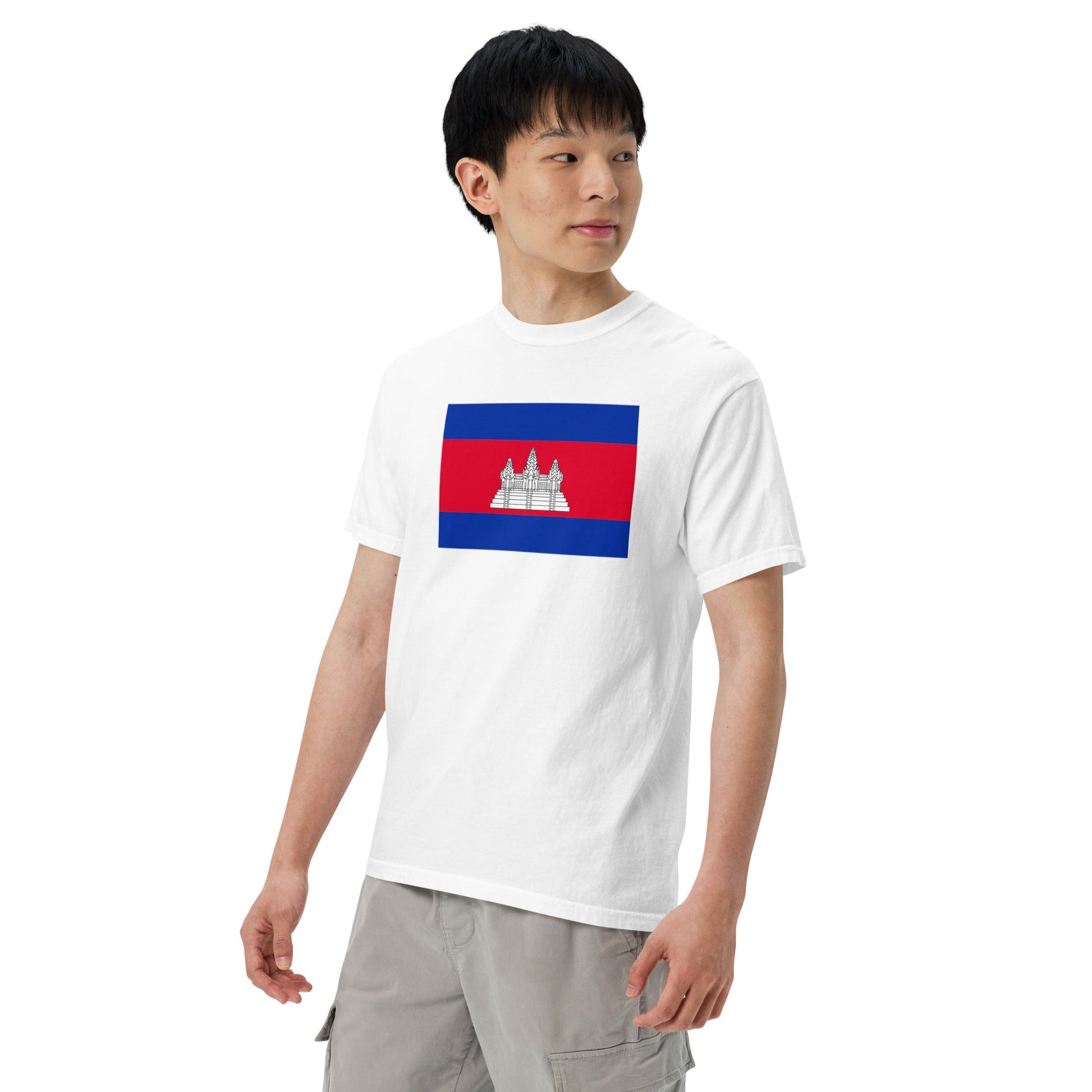 Cambodia national shirt, extra large, in true navy
