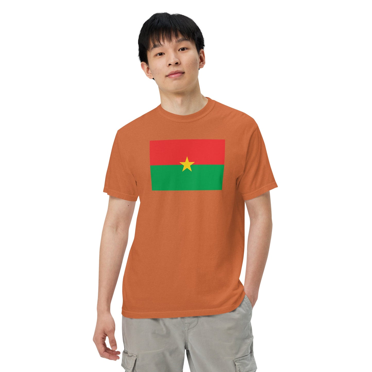 espresso shirt with Burkina Faso flag design, small