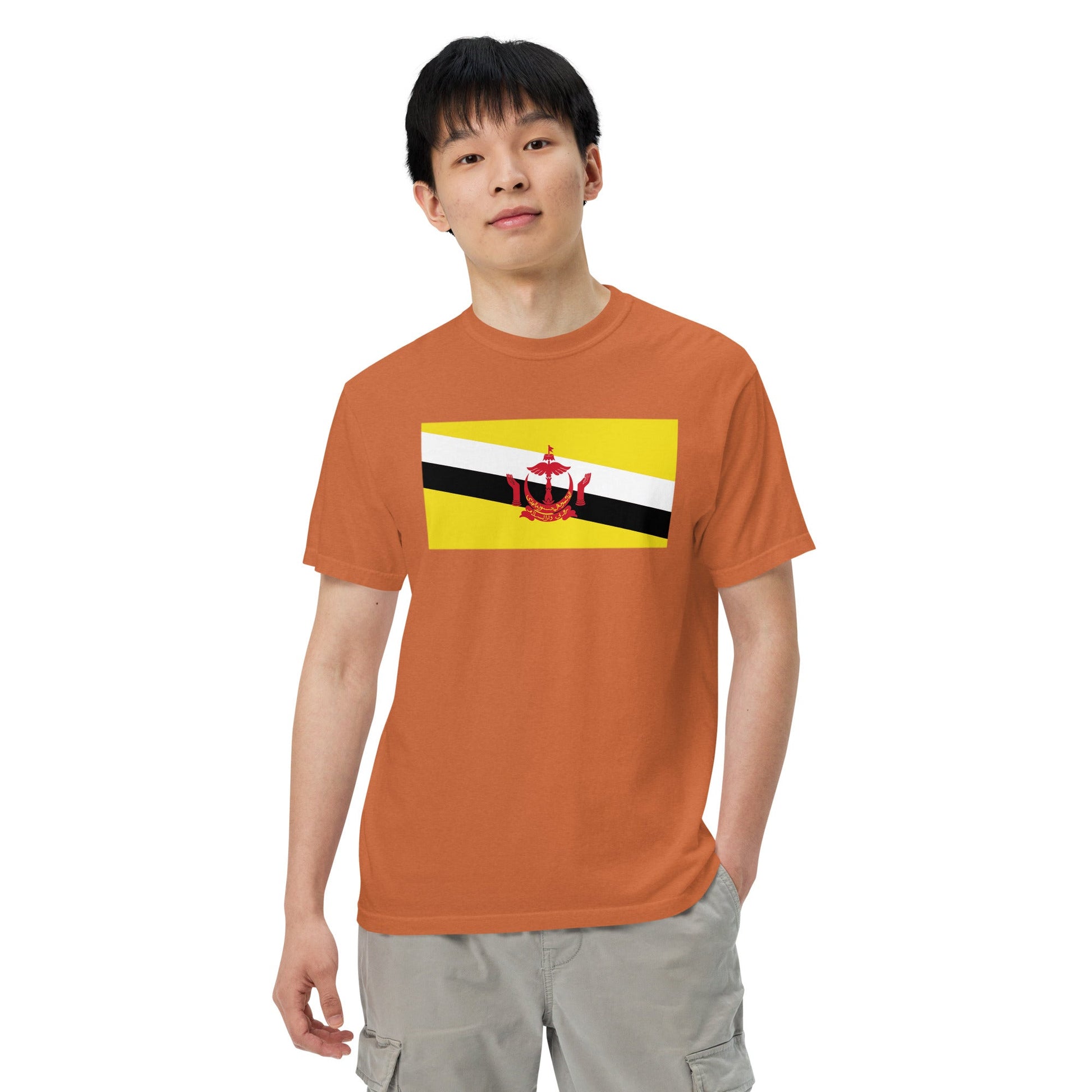 Brunei flag shirt in red, size 3X large