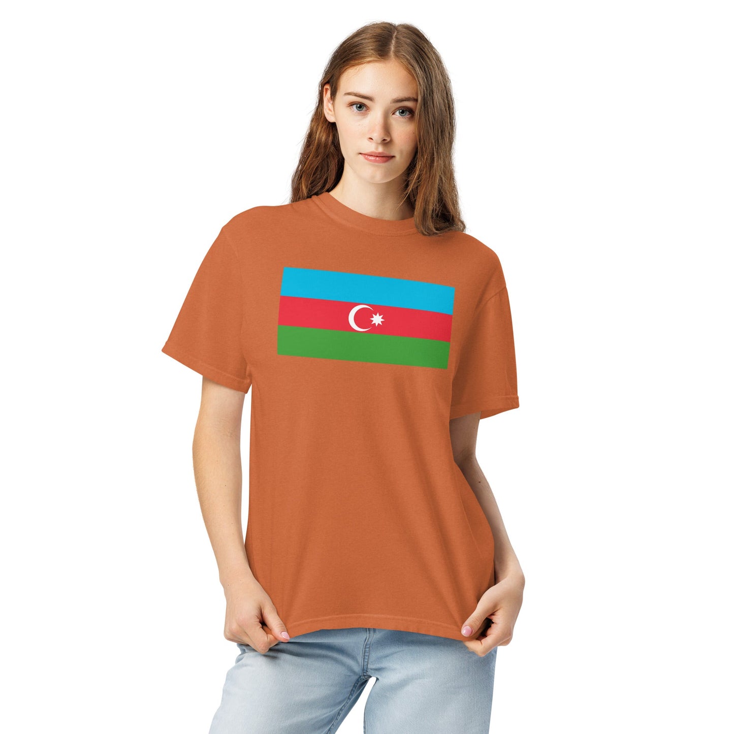 Azerbaijan heritage shirt, black, size medium