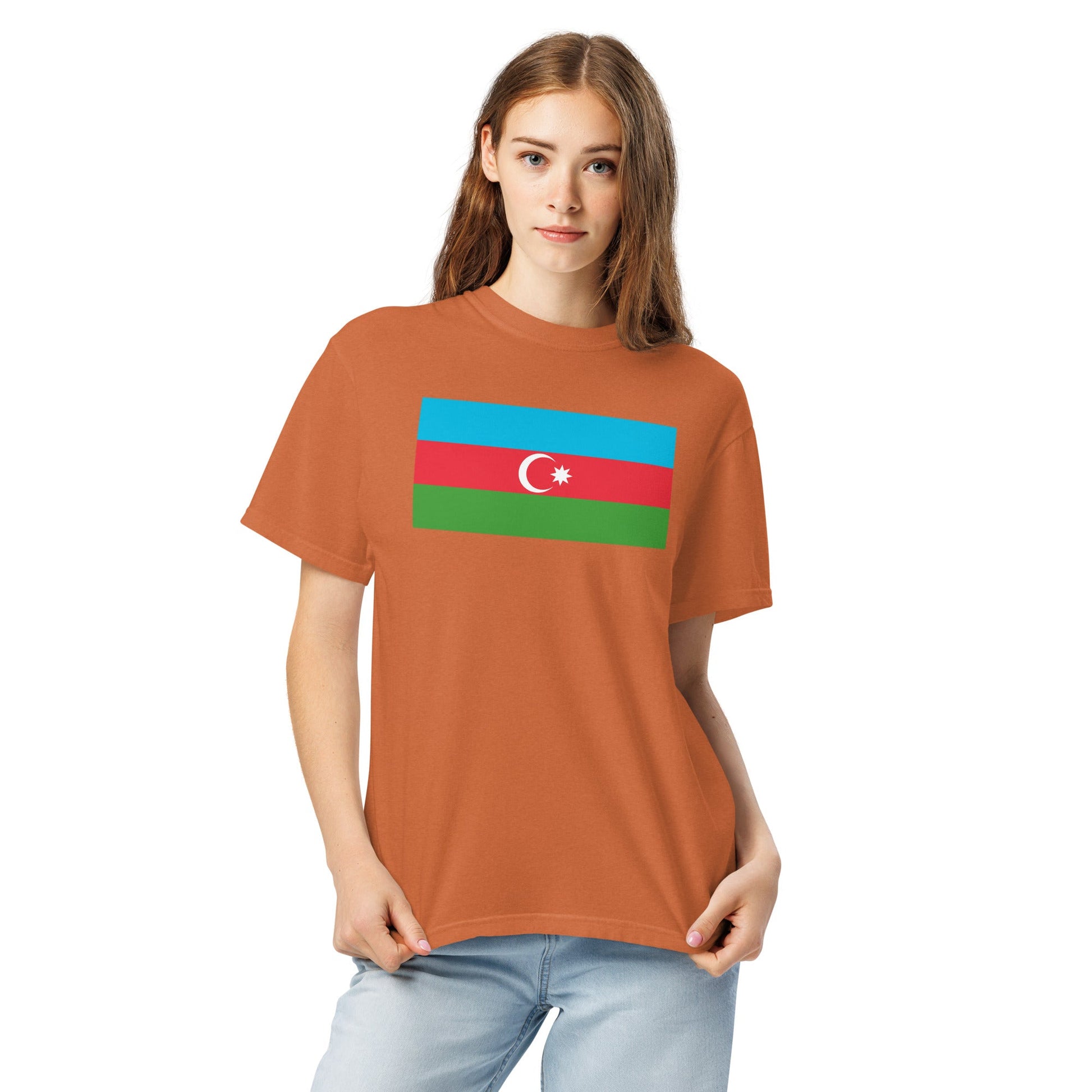 Azerbaijan heritage shirt, black, size medium
