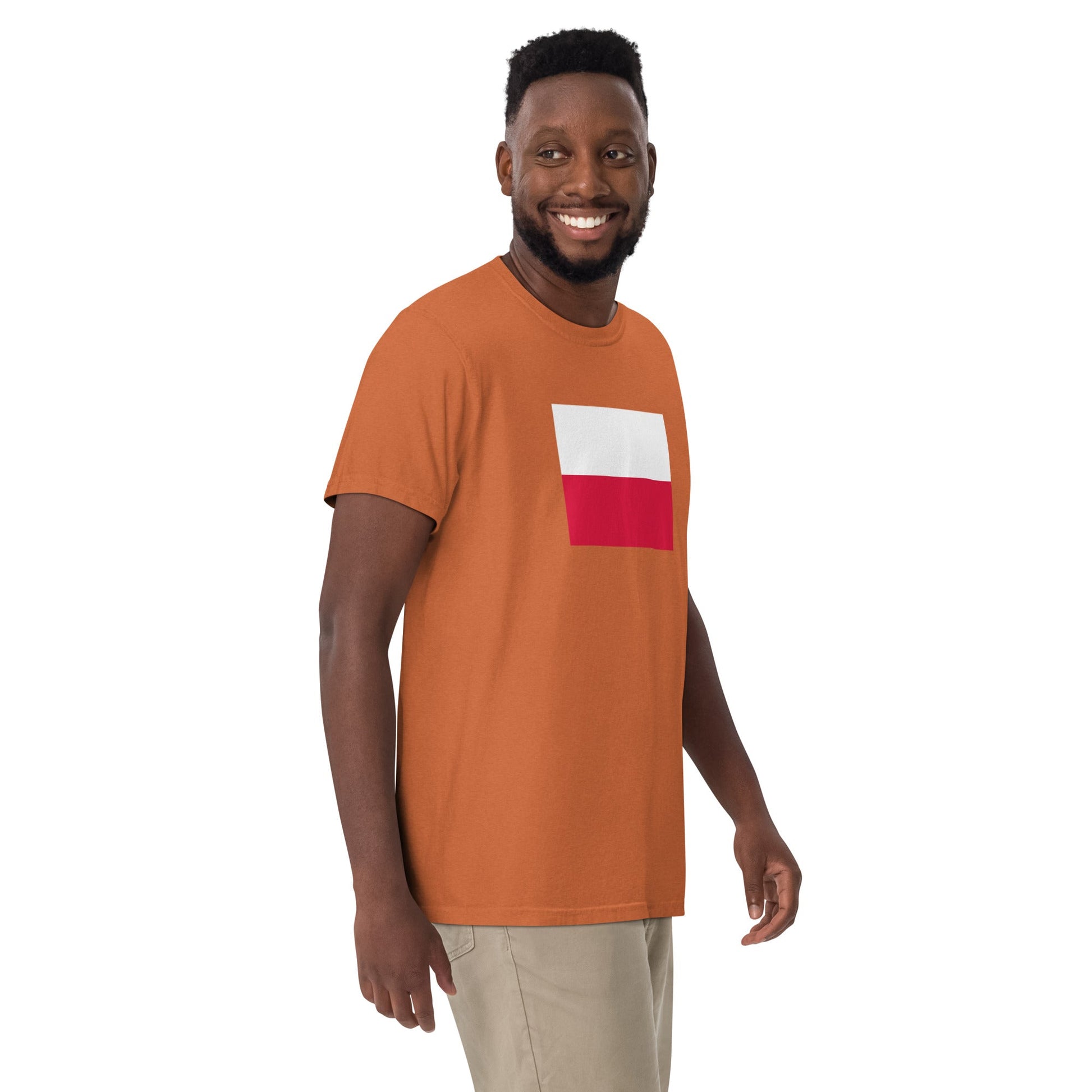 Poland pride shirt in black – unisex, large