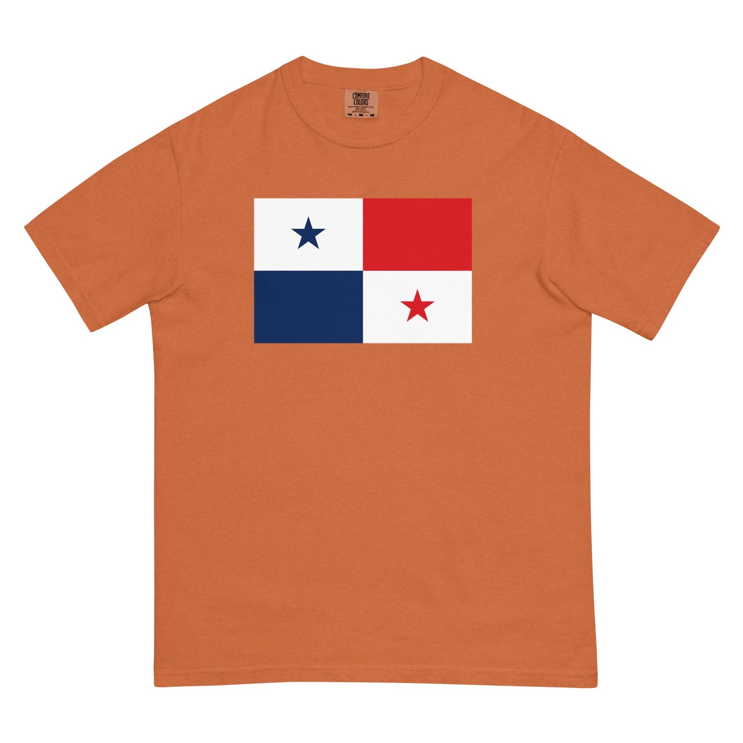 Bold Panama flag design tee in true navy, large