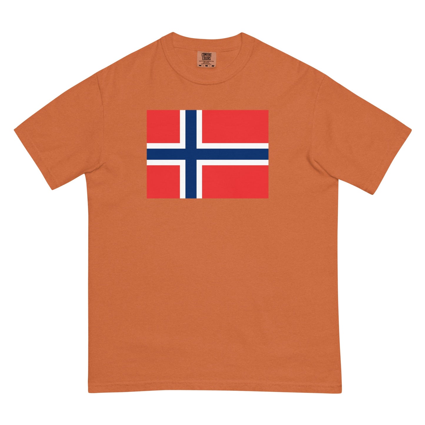 Bold Norway flag design tee in red, 4X large