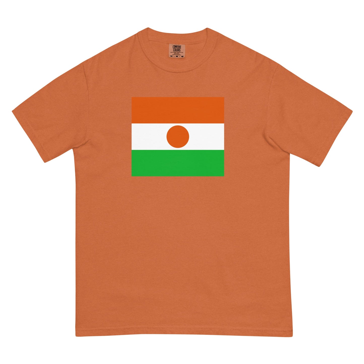 Bold Niger flag design tee in red, 3X large