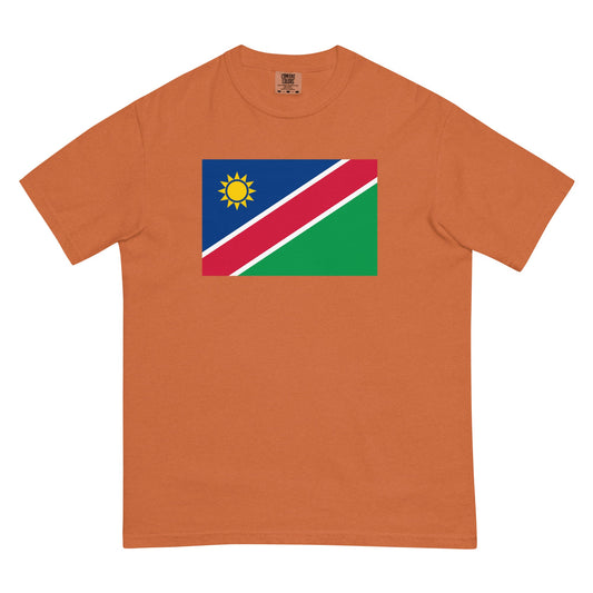 Namibia flag shirt in black, size small