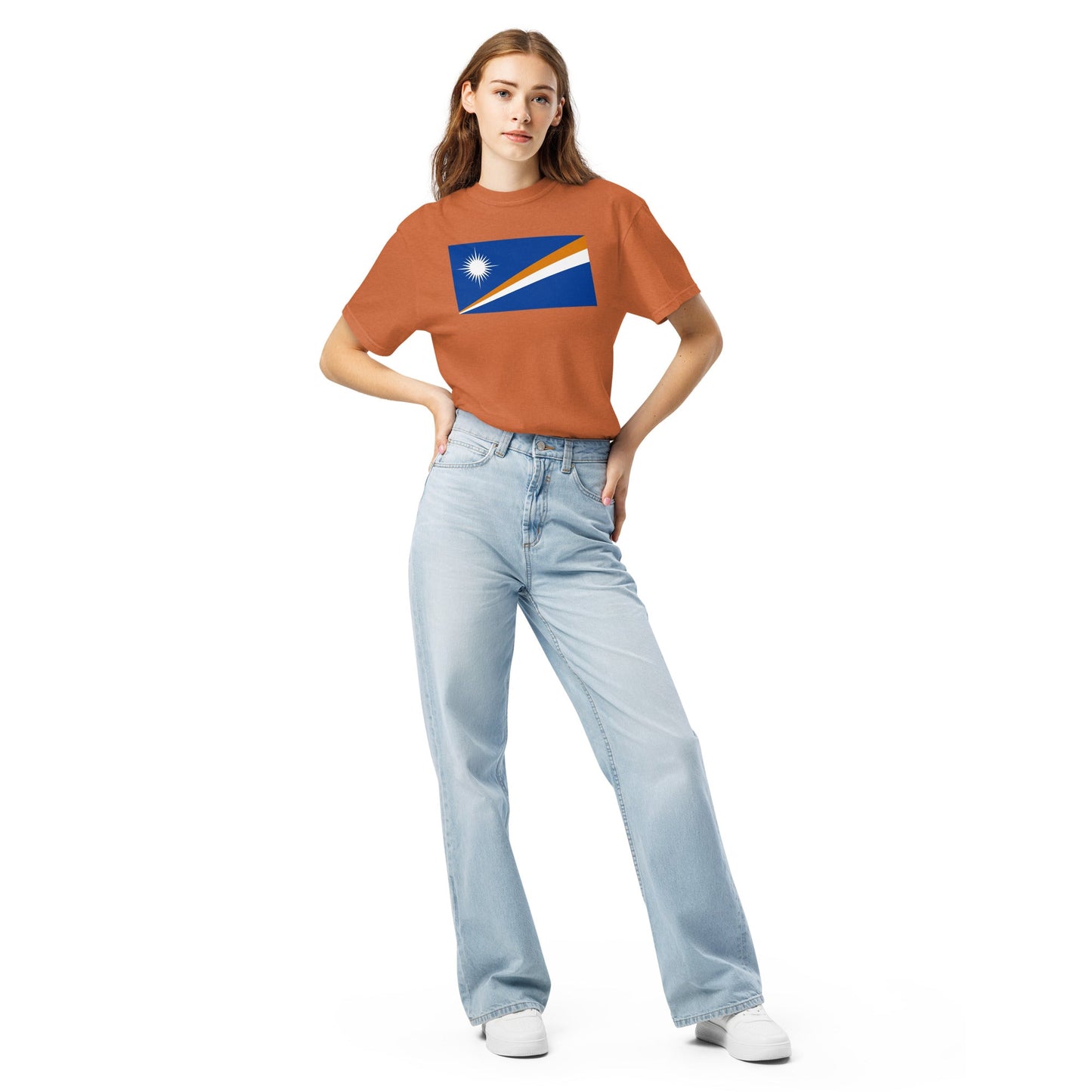 Marshall Islands pride shirt in black – unisex, extra large