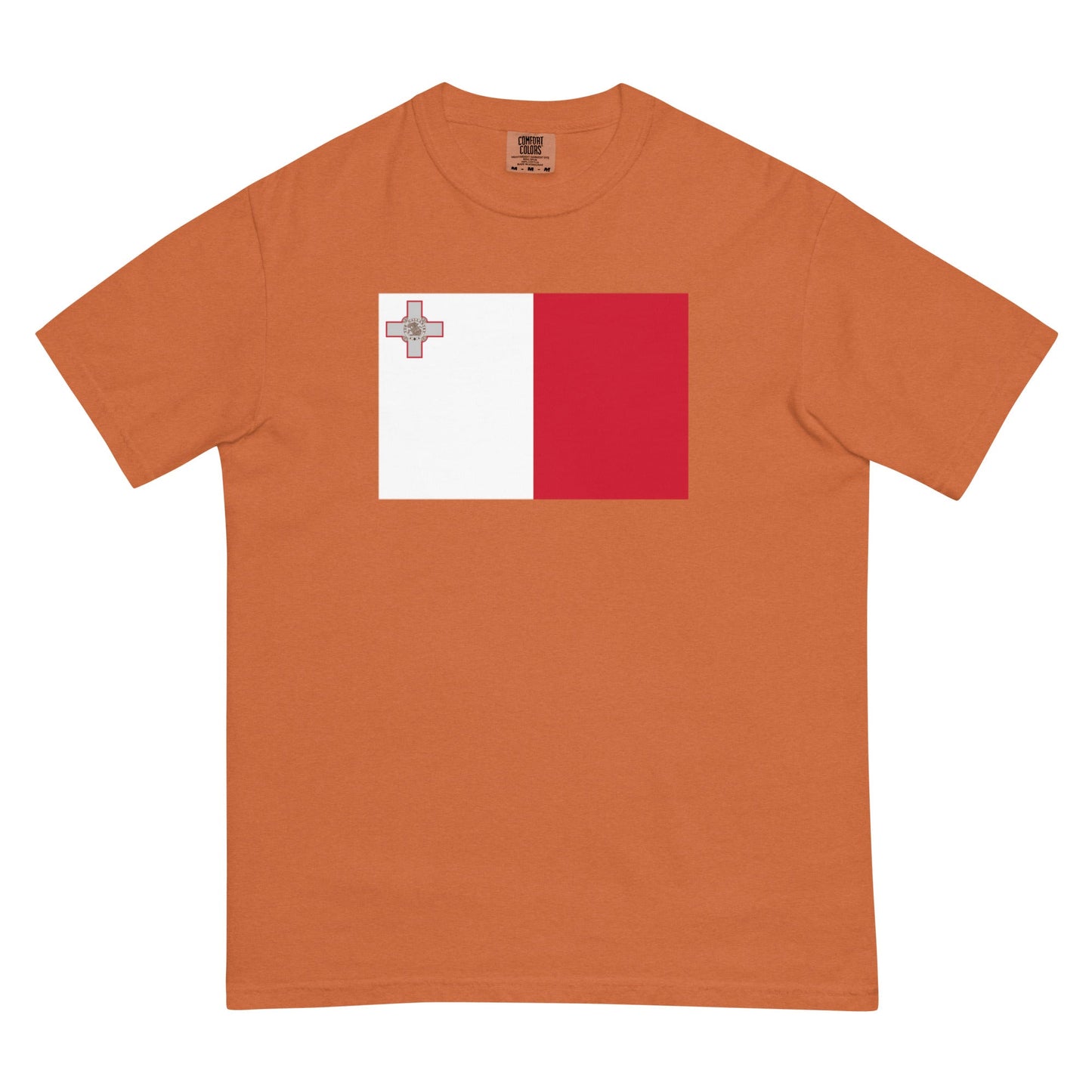 grape shirt with Malta flag design, large