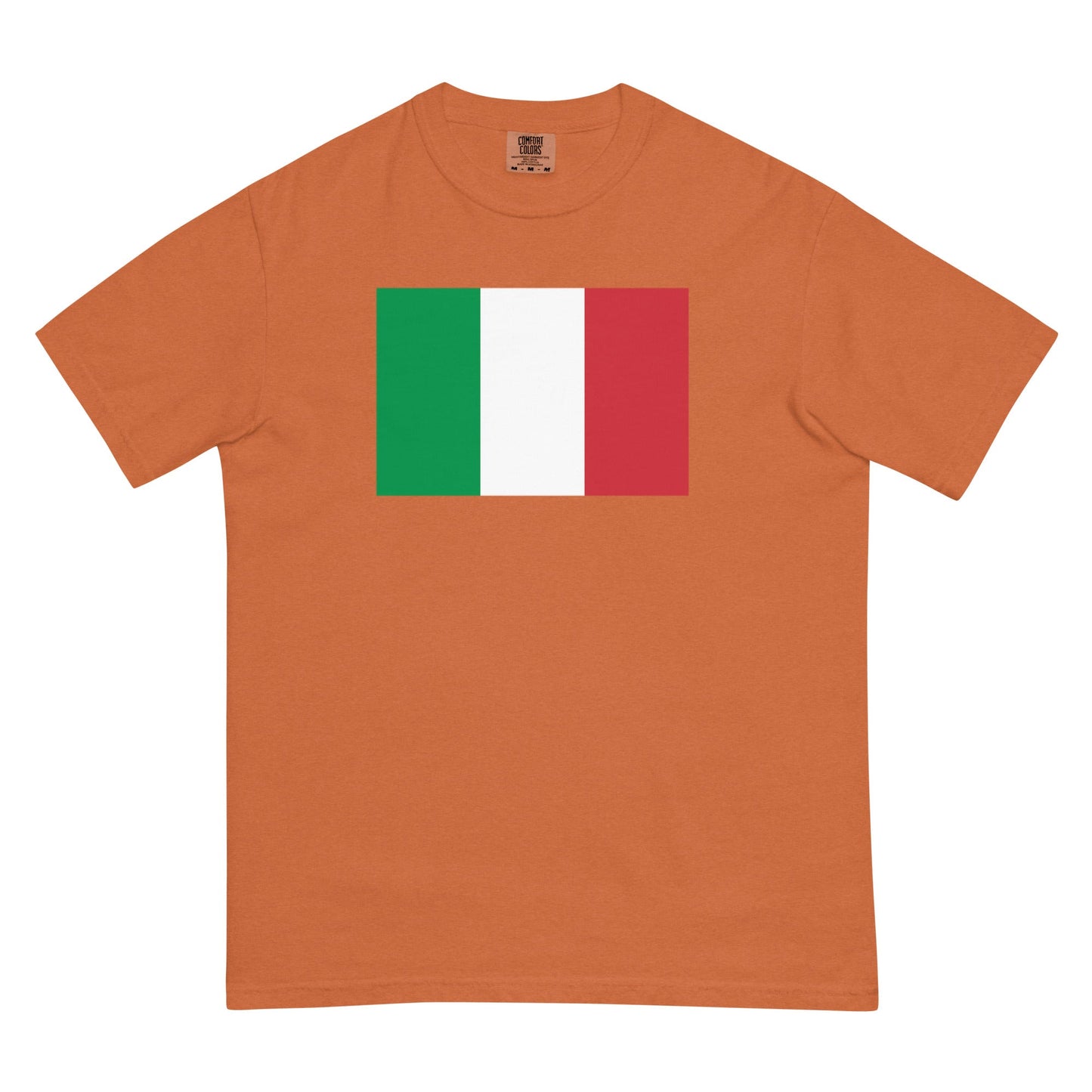 crimson shirt with Italy flag design, 2X large