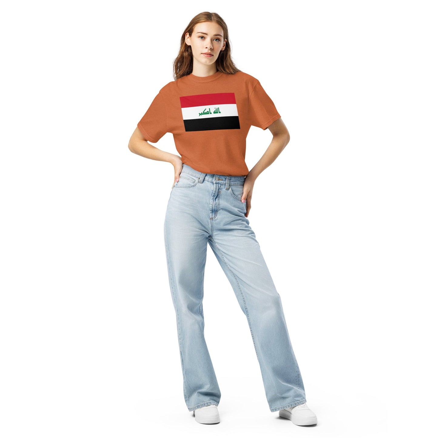 Iraq pride shirt in true navy – unisex, medium